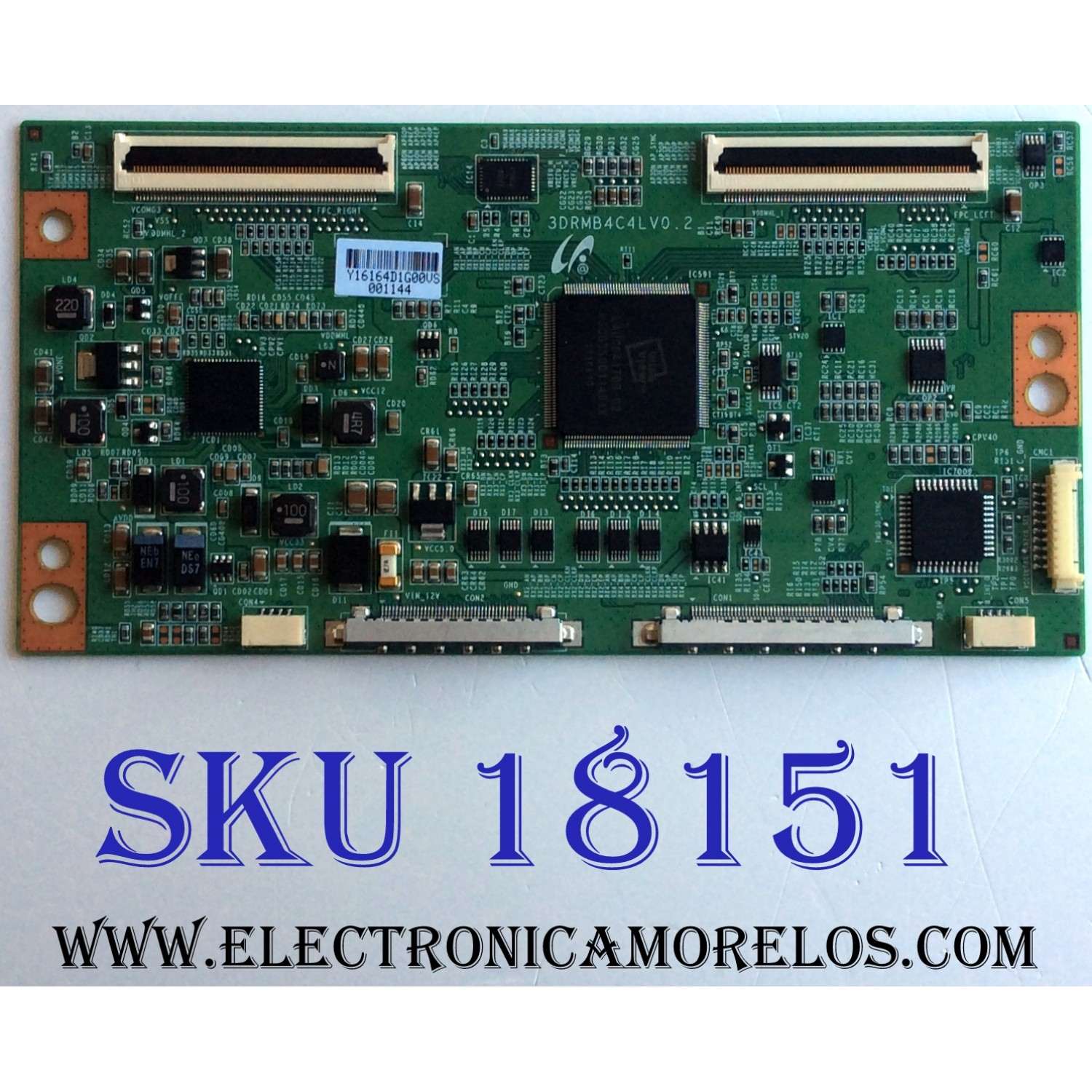 T-CON / WESTINGHOUSE LJ94-16164D / 3DRMB4C4LV0.2 / 16164D / PANEL LTA550HJ12 / MODELOS LD-5580Z / SE551GS