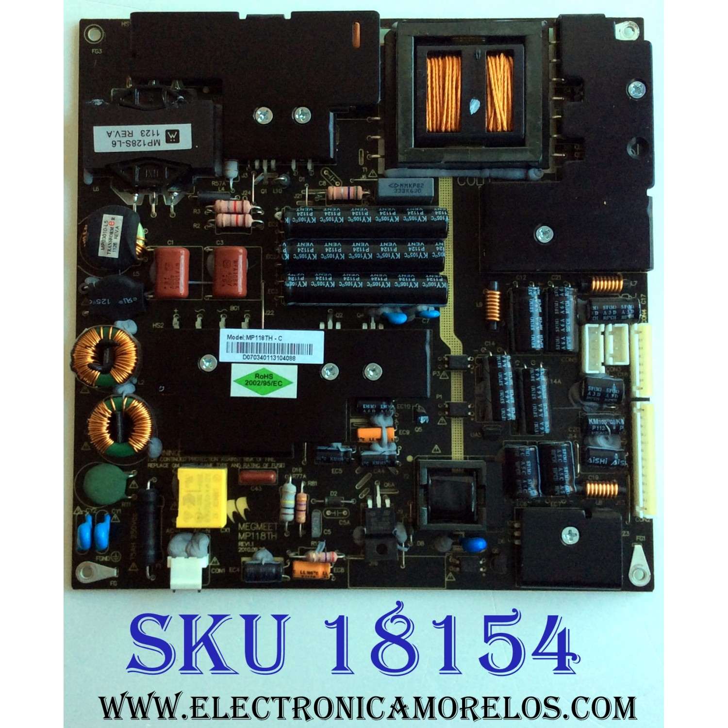 FUENTE DE PODER / WESTINGHOUSE MP118TH-C / MP118TH / REV1.1 / PANEL LTA550HJ12 / MODELO LD-5580Z