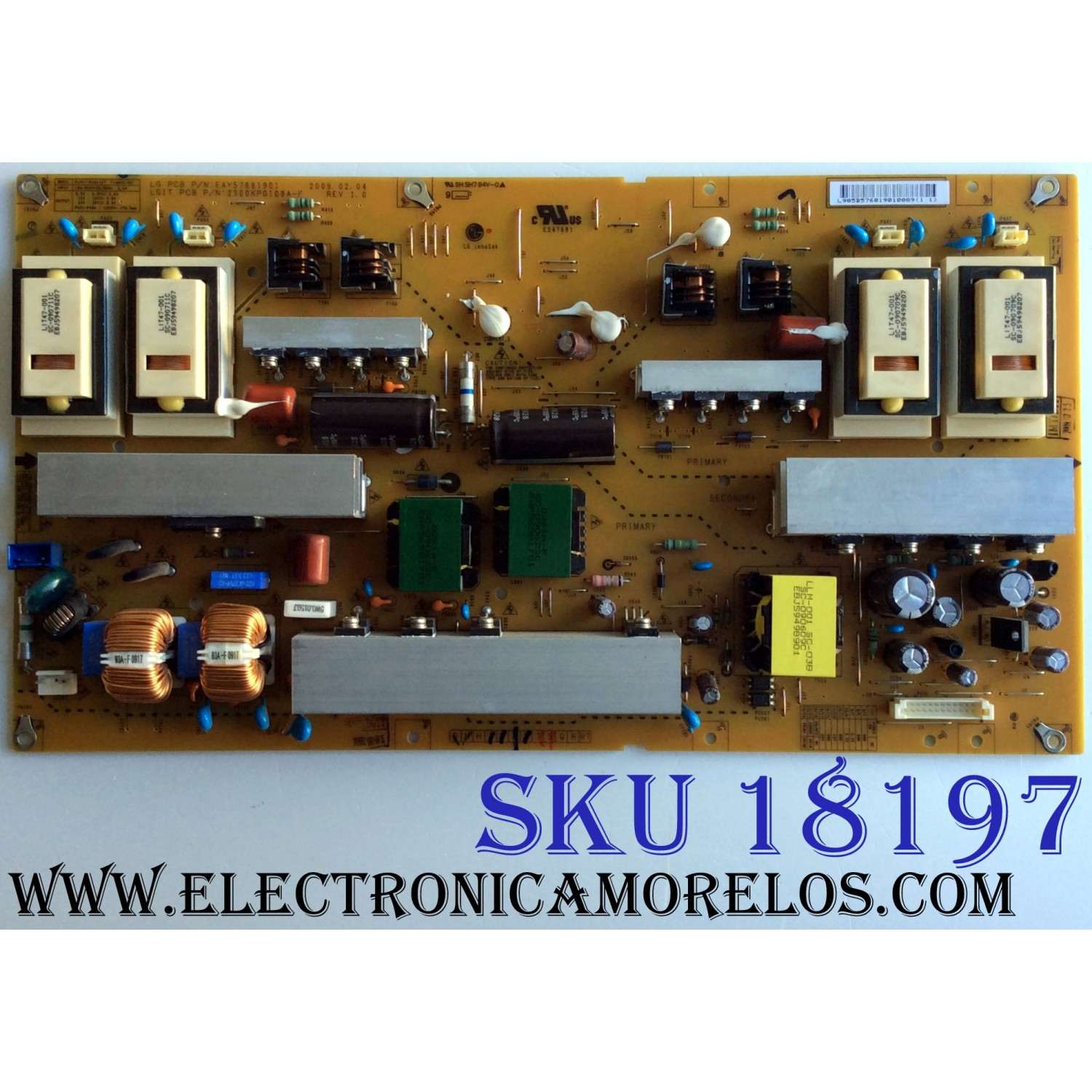 FUENTE / BACKLIGHT / LG EAY57681901 / 2300KPG108A-F / PLHC-T840A / 57681901/ PANEL 57681901 / MODELOS 47LD950C-UA / 47LH55-UA / 47LD950-ZA / 47LD950C-UA.AUSVLJR / 47LH55-UA.AUSVLUR / 47LD950-ZA.BEUVLJG