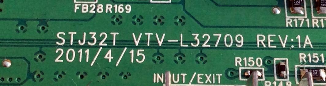 MAIN / TOSHIBA 75026847 / 431C3J51L41 / 461C3J51L41 / TJ32T / STJ32T VTV-L32709 / SUSTITUTAS 431C3J51L42 / 461C3J51L42 / MODELO 32C110U1 / PANEL LTA320AP05-D02	 - Imagen 4