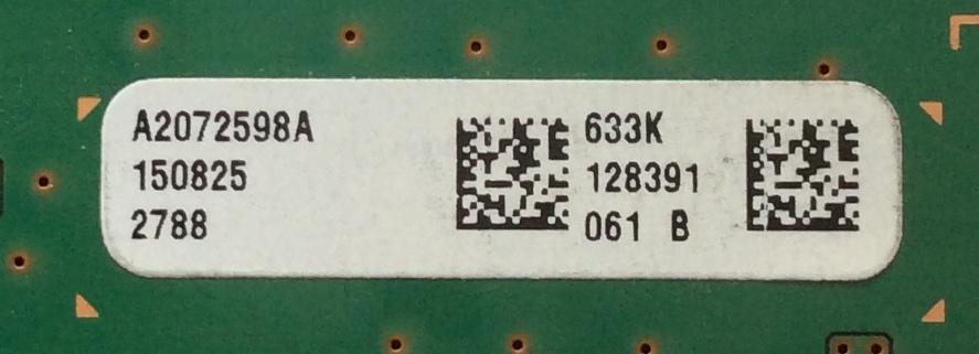 MAIN ORIGINAL PARA TV SONY / NUMERO DE PARTE A-2072-555-C / A2072598A 633 / 1-894-595-11 / 189459511 / A2072598B 633 / 1-894-595-12 / SUSTITUTA A-2067-555-C / PANEL SYV6542 / DISPLAY LC650EQL (SH)(A1) / MODELO XBR-65X810C	 - Imagen 2
