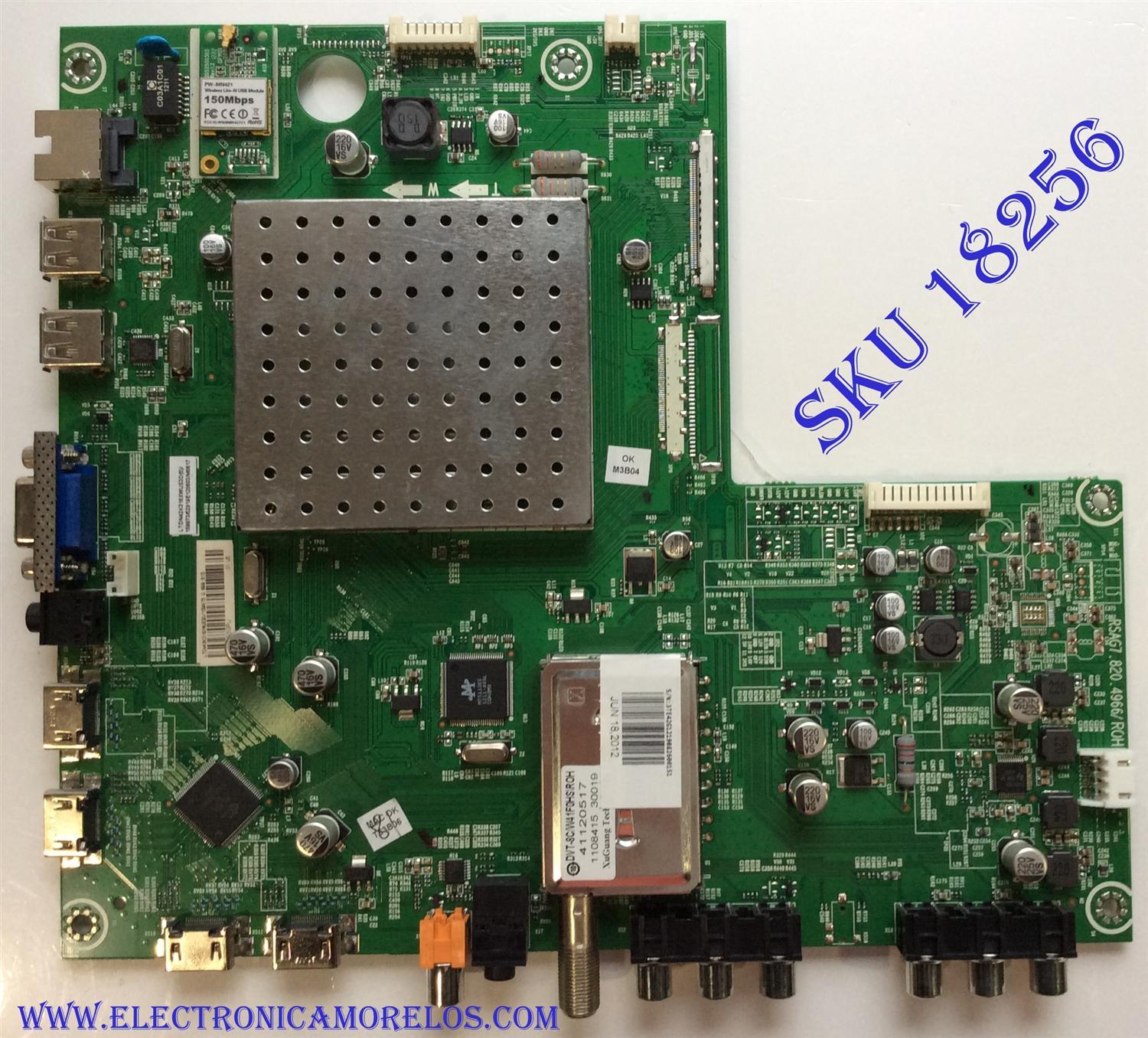 MAIN / HISENSE 159975 / RSAG7.820.4966/ROH / 159973 / LTDN42K316XWUS3D / TG126G30PU / PANEL HE420FD-B56\PW1 / MODELO 42K316DW