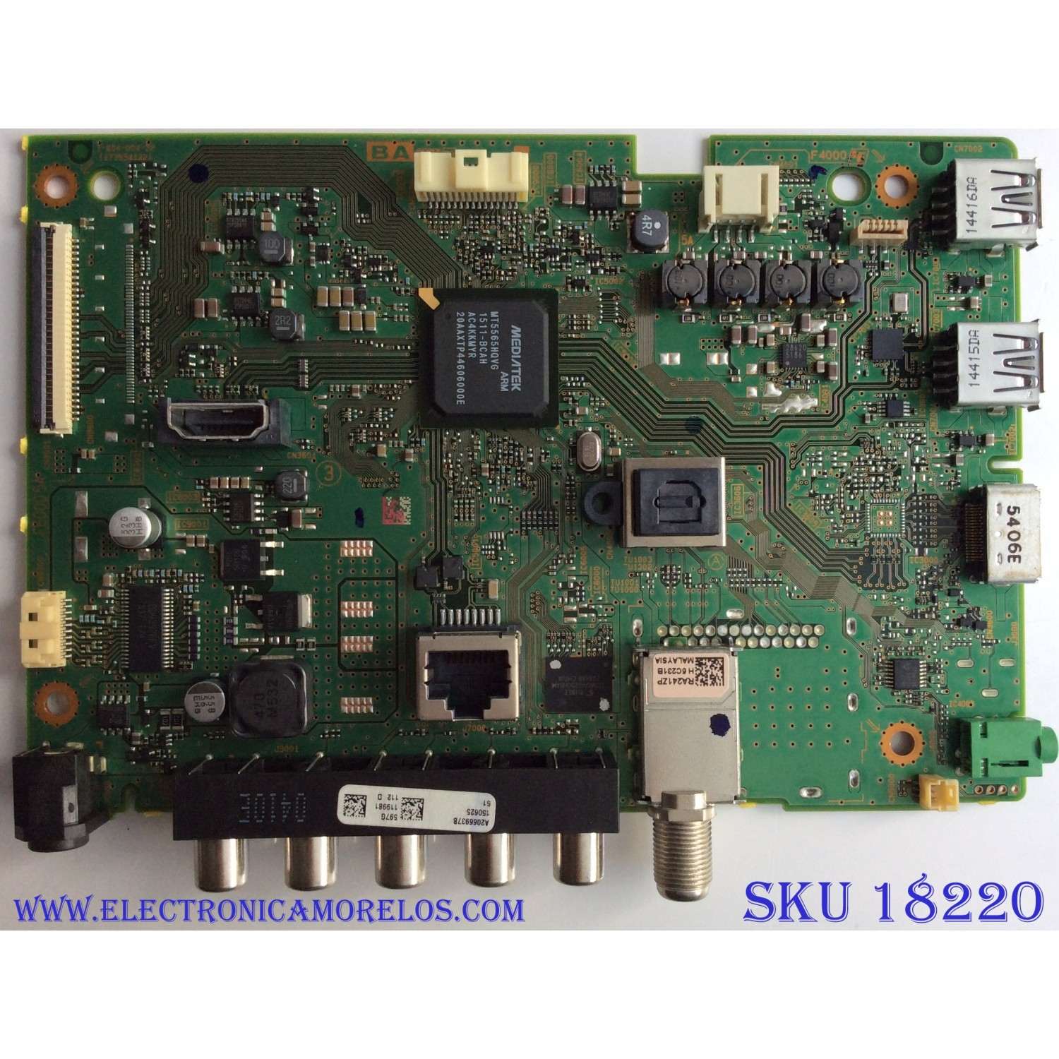 MAIN / SONY A-2066-937-B / 1-894-094-22 / 173534122 / A2066937B 597G / S100004SS2051-12 / PANEL LTF320AP08 A08 / MODELO KDL-32R500C