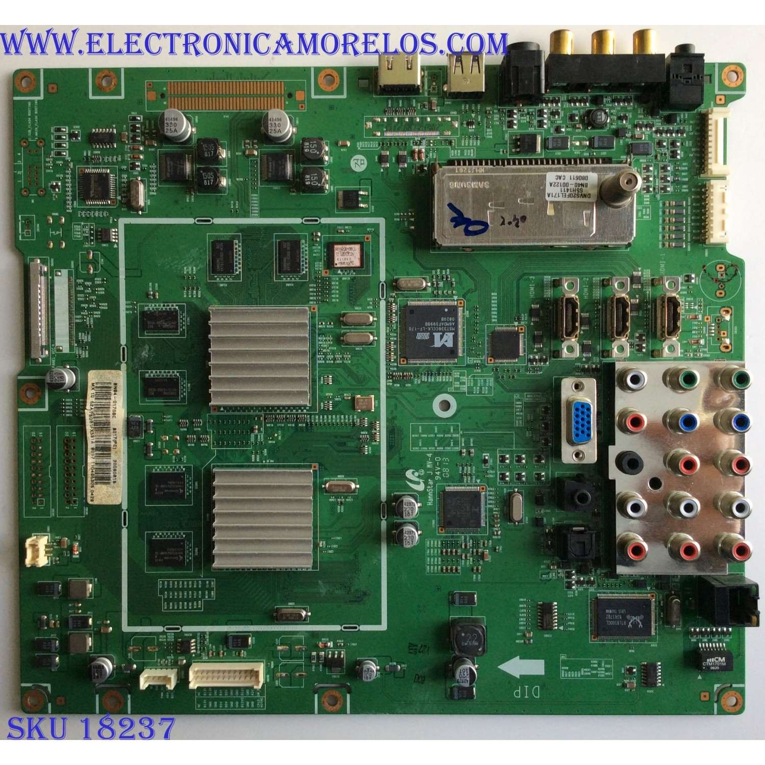 MAIN / SAMSUNG BN94-01708C / BN41-00995B / BN97-02092C / PARTE SUSTITUTA BN94-01708Q / PANEL LTF520HE01 A03 / MODELOS LN52A750R1FXZA SQ01 / LN52A750R1F