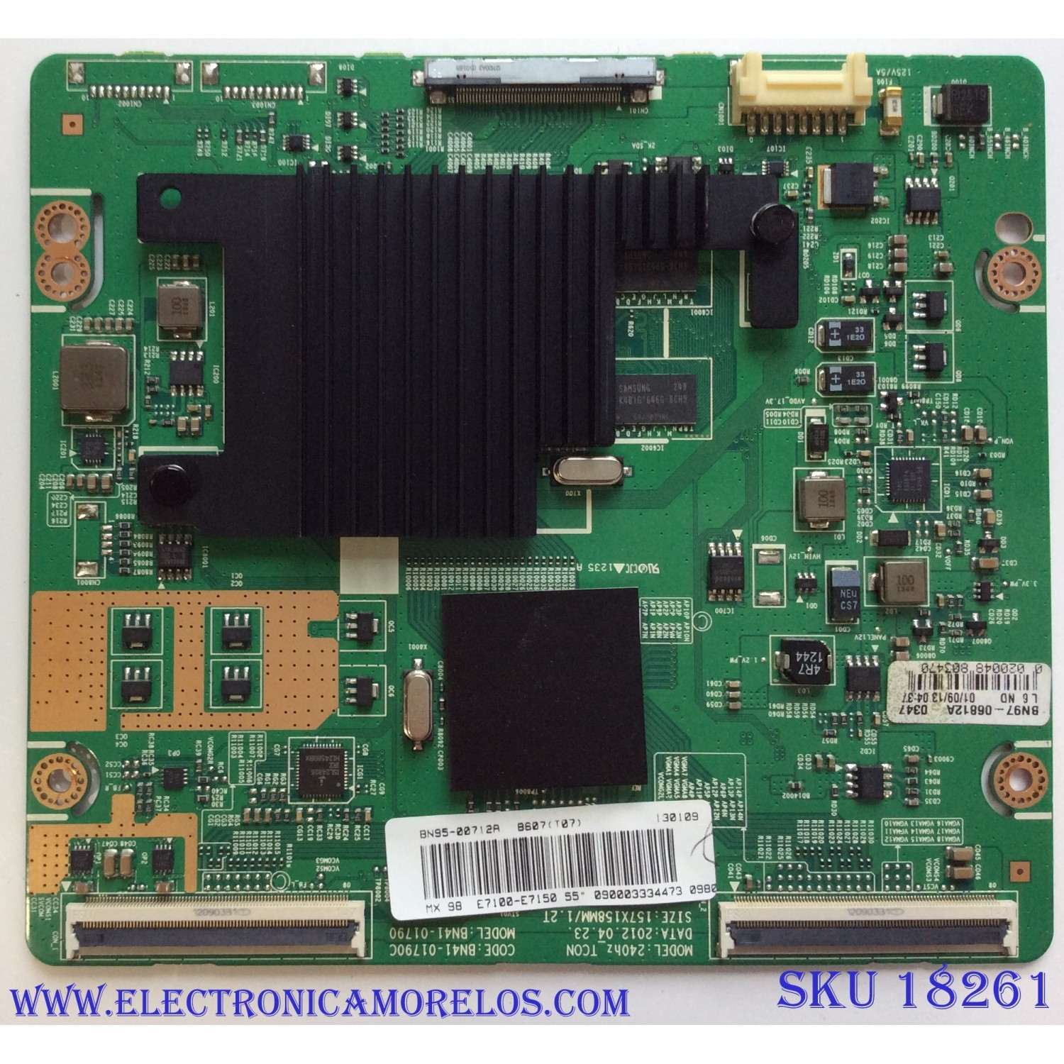 T-CON / SAMSUNG BN95-00712A / BN41-01790C / BN97-06812A / MODELOS UN55ES7150FXZA US02 / UN55ES7003FXZA US01 / UN55ES7100FXZA US02 / PANEL LTJ550HQ26-V	