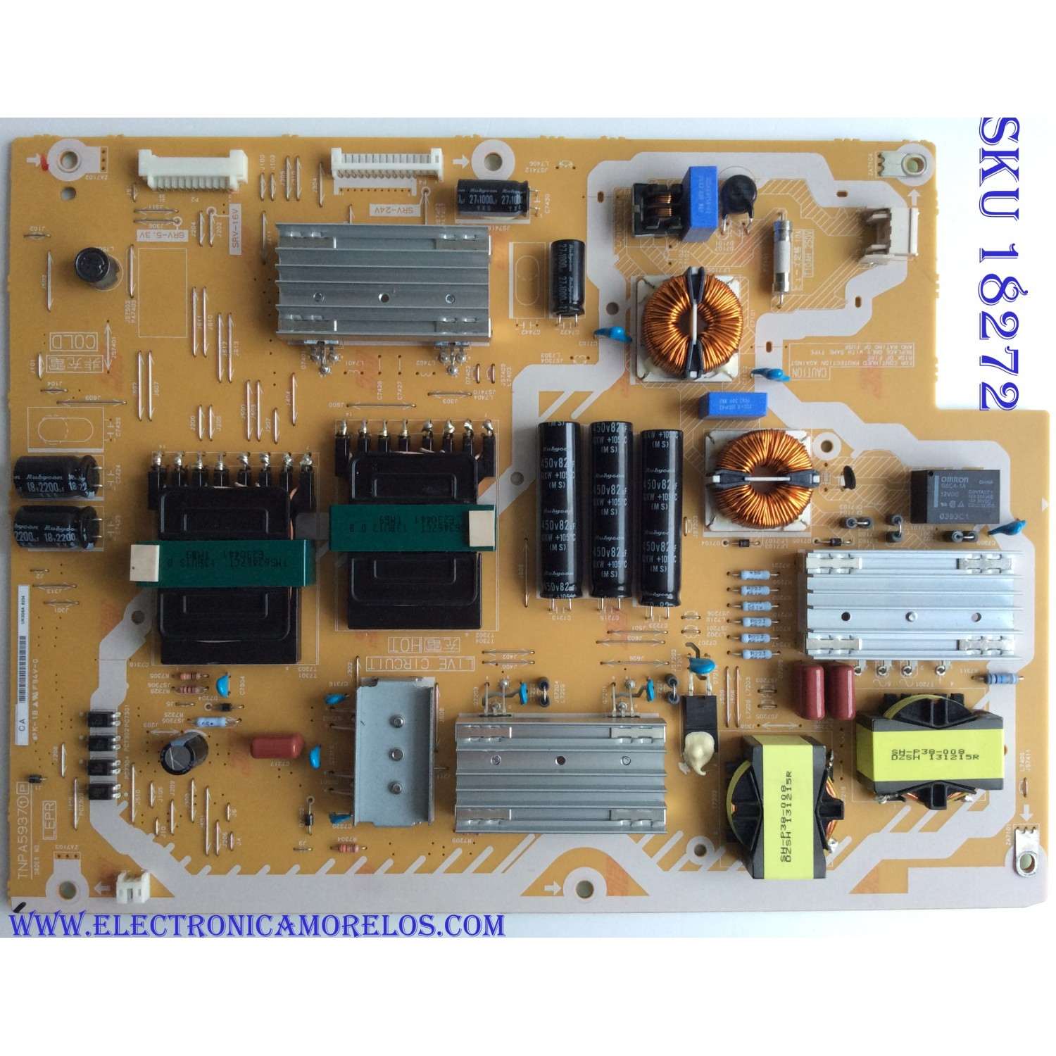FUENTE DE PODER / PANASONIC TNPA5937CA / TNPA5937 / 5937CA / PANEL V650DK1-KS2 REV.B3 / MODELO TC-65AX800C