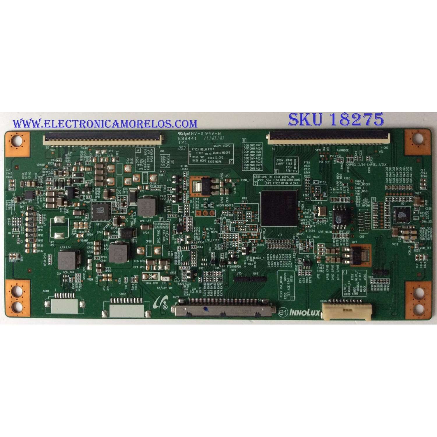 T-CON / PANASONIC 6EC35CWAT / E88441 / 6EC35CWAT350103V00001 / PANEL V500DJ2-KS5 REV:J3 / MODELO TC-50CX600U