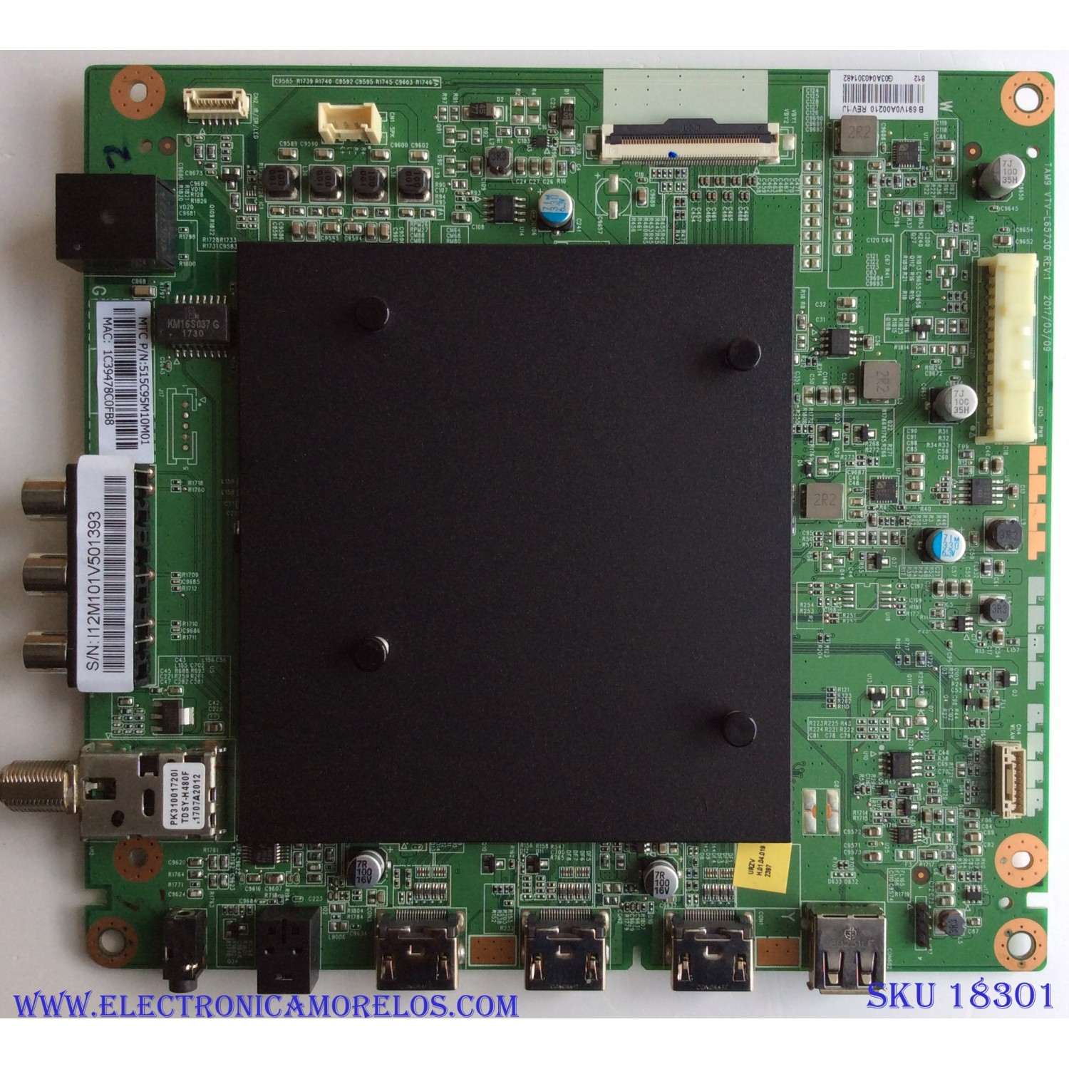 MAIN / JVC 515C95M10M01 / 691V0A00210 REV:1J / VTV-L65730 REV:1 / 91URZV10010 / 4500237611 / PANEL LC546PU2L02 / MODELO LT-55MA875 	