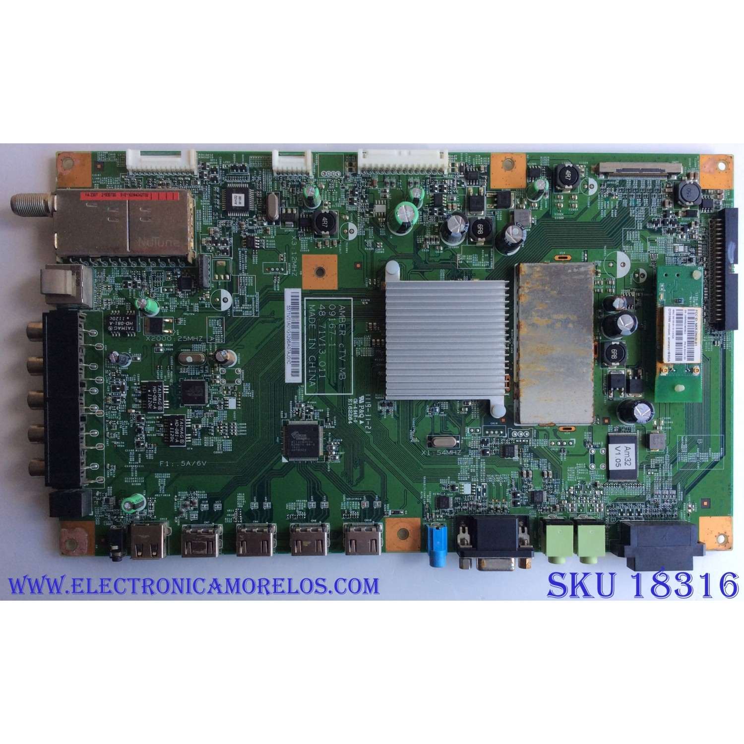 MAIN / INSIGNIA 55.71V01.A01 / 48.71V13.011 / 5571V01A01 / 09167-1 / T420HW07 V.3 / MODELOS NS-42E859A11 / NS-32E859A11