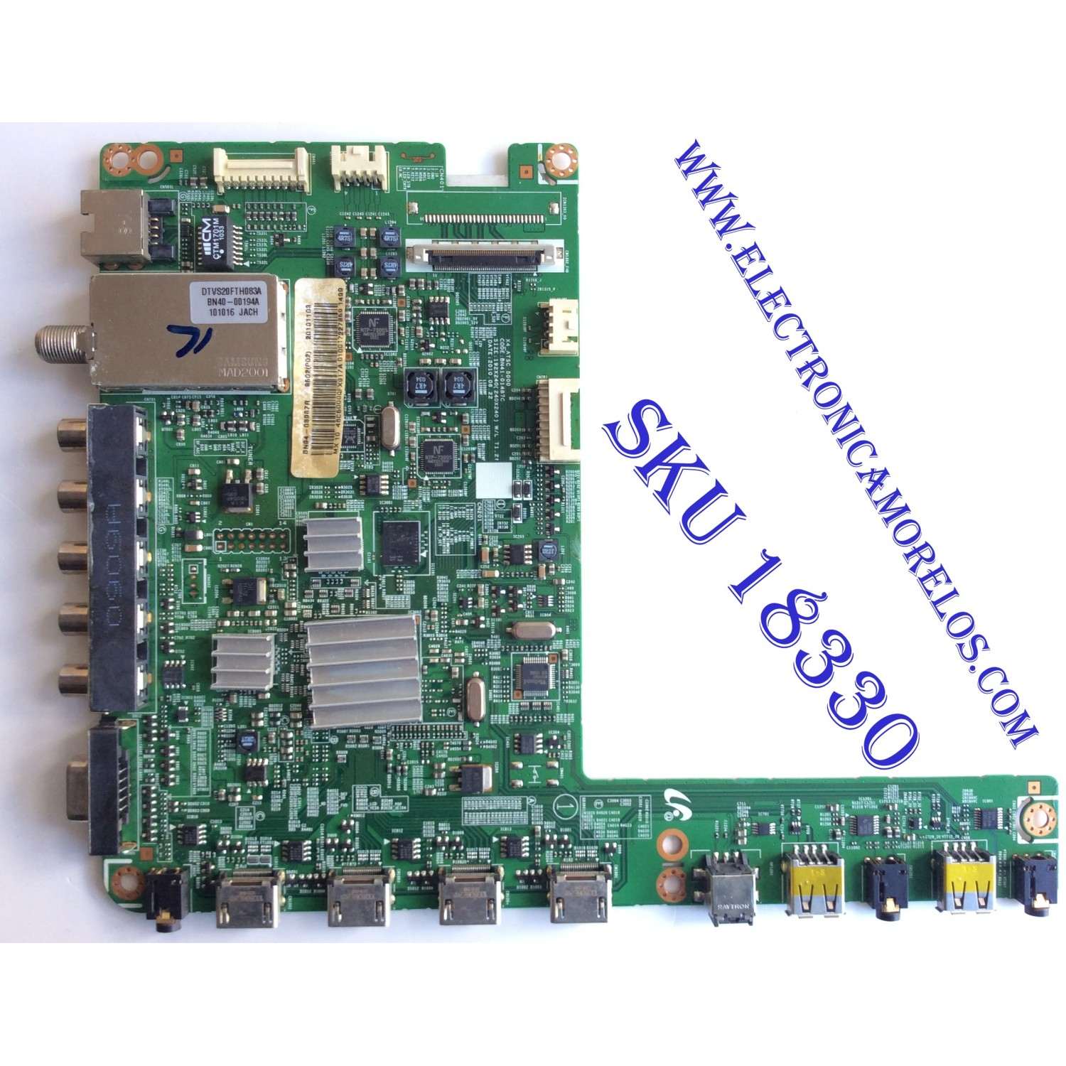 MAIN ORIGINAL PARA TV SAMSUNG / NUMERO DE PARTE BN94-03987R / BN41-01487C / BN97-04836J / PARTES SUSTITUTAS BN94-03318D / BN94-03318H/BN94-03318M/BN94-03318T/BN94-03318U / BN94-03987C / PANEL LTF460HM02 / MODELOS UN46C5000QFXZA SQ09 / UN46C5000QFXZX SQ09