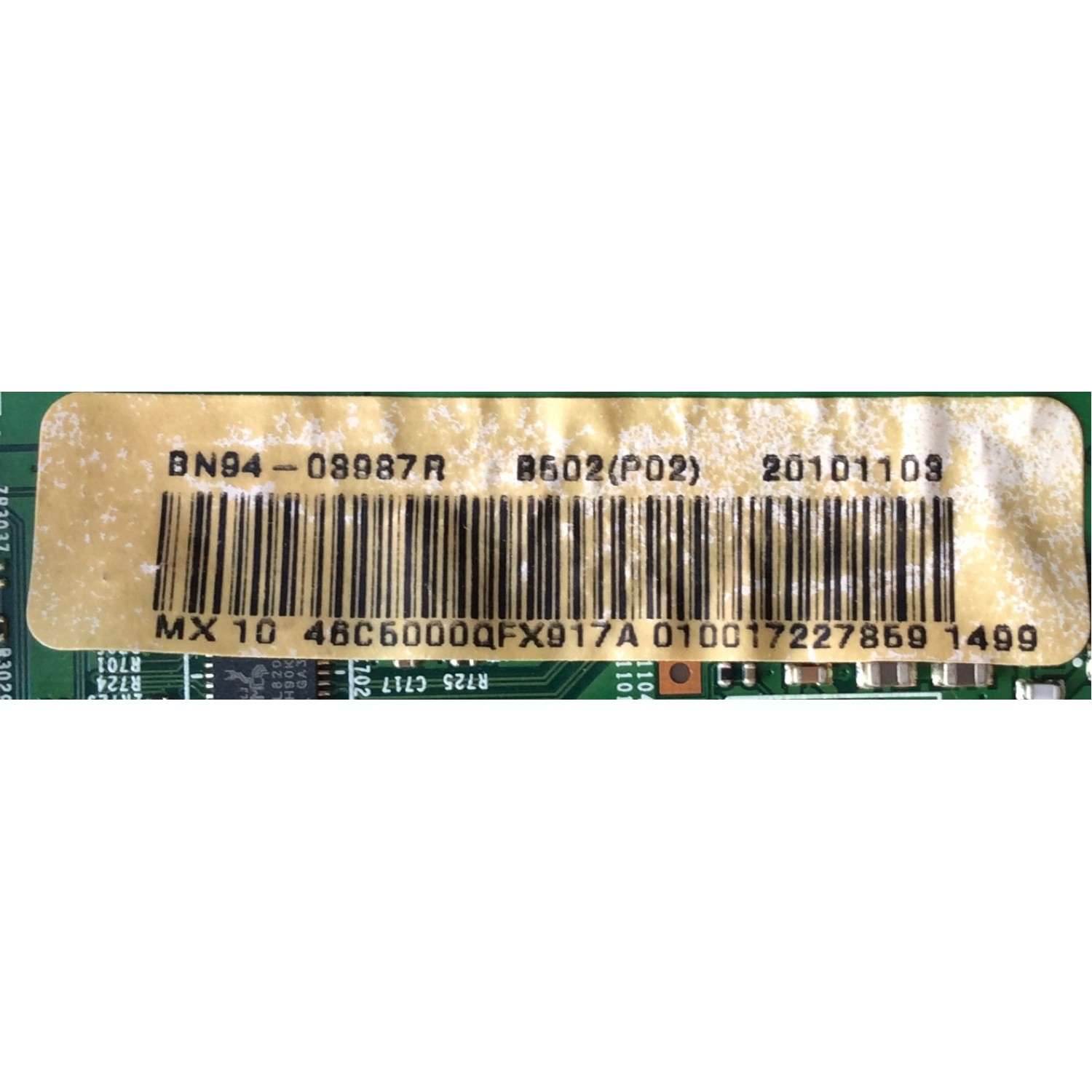 MAIN ORIGINAL PARA TV SAMSUNG / NUMERO DE PARTE BN94-03987R / BN41-01487C / BN97-04836J / PARTES SUSTITUTAS BN94-03318D / BN94-03318H/BN94-03318M/BN94-03318T/BN94-03318U / BN94-03987C / PANEL LTF460HM02 / MODELOS UN46C5000QFXZA SQ09 / UN46C5000QFXZX SQ09 - Imagen 2