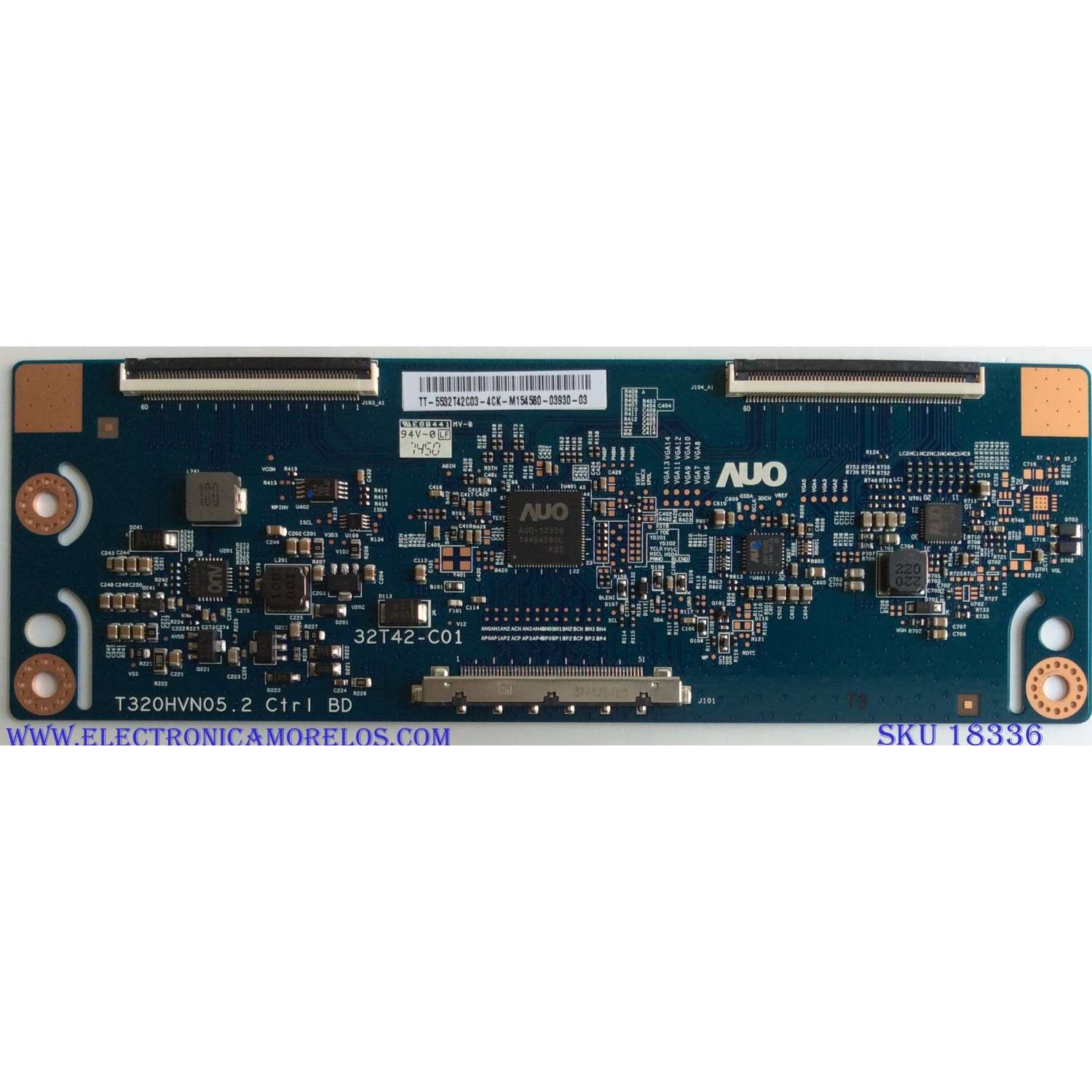 T-CON / SHARP 55.32T42.C03 / T320HVN05.2 / 32T42-C01 / 5532T42C03 / PANEL TPT315B5-HVN REV.S520D / MODELOS LC-32LB261U / NS-32D511NA15 / VT3200-L VS15694