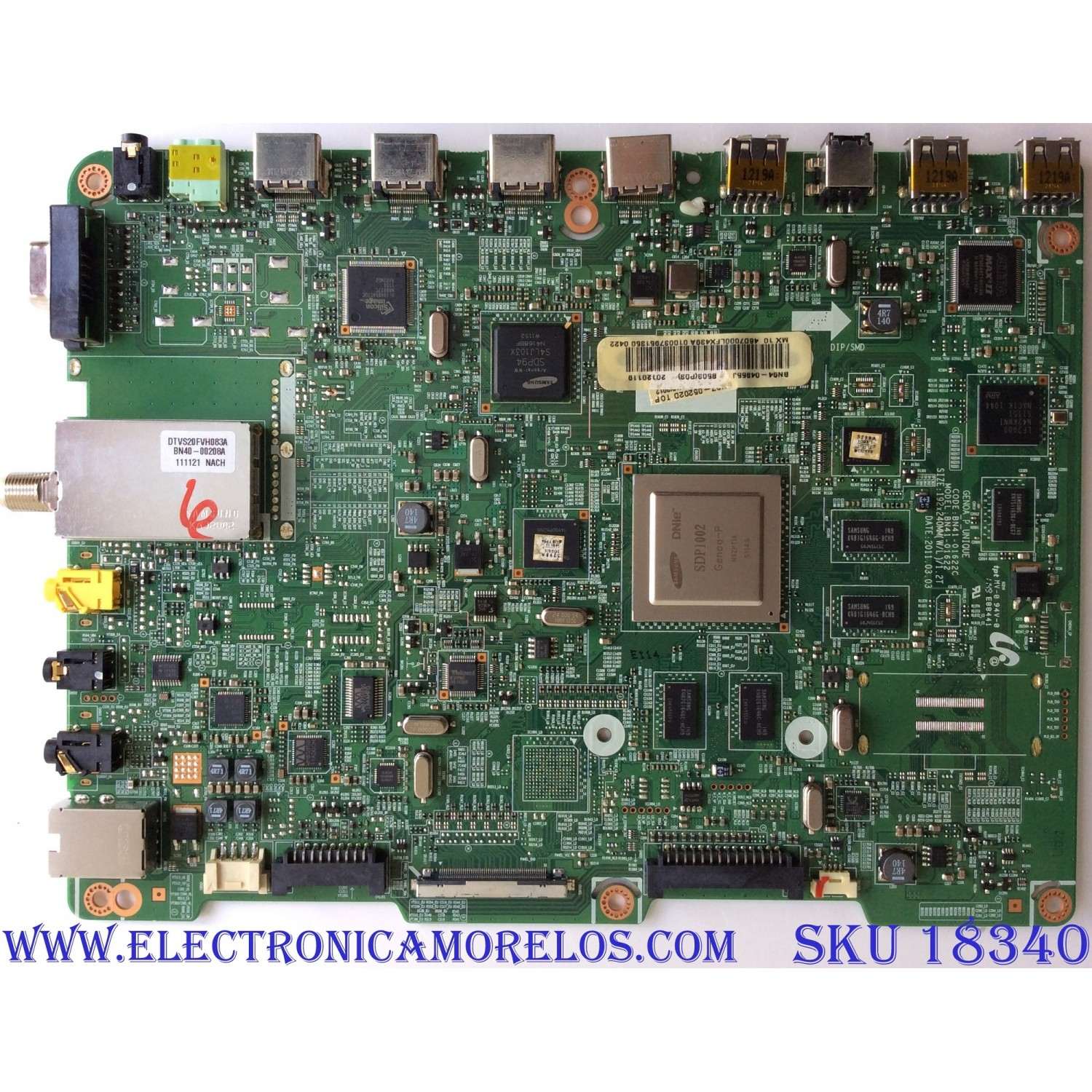 MAIN PARA TV  SAMSUNG  NUMERO DE PARTE  BN94-04355J / BN41-01622C / BN97-05202D / PARTE SUSTITUTA BN94-04355A / PANEL LTJ460HQ01-J / MODELOS UN46D7000LFXZA H301 / UN46D7000LF