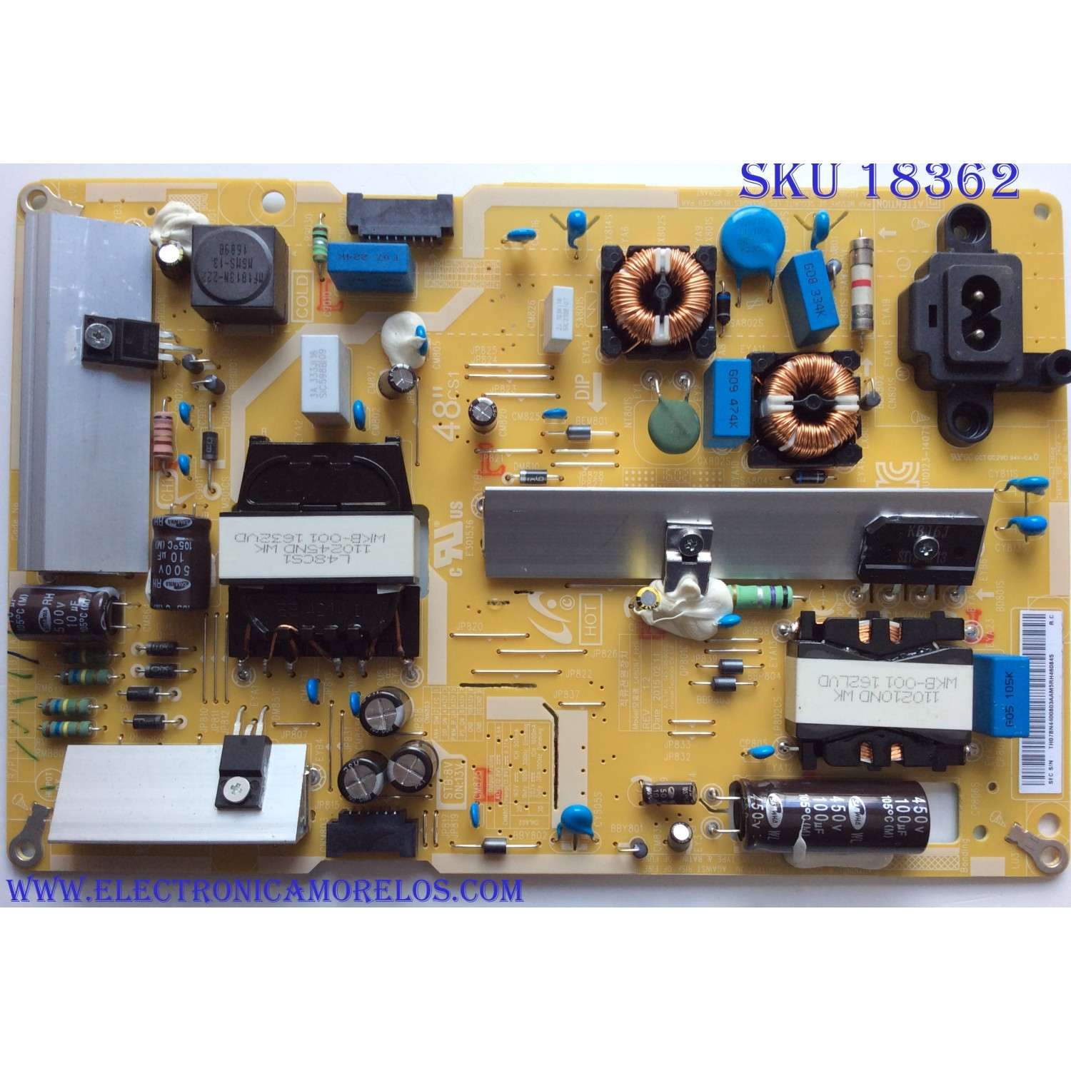 FUENTE DE PODER / SAMSUNG BN44-00803A / L48CS1_FHS / E301536 / MODELO UN48J6500