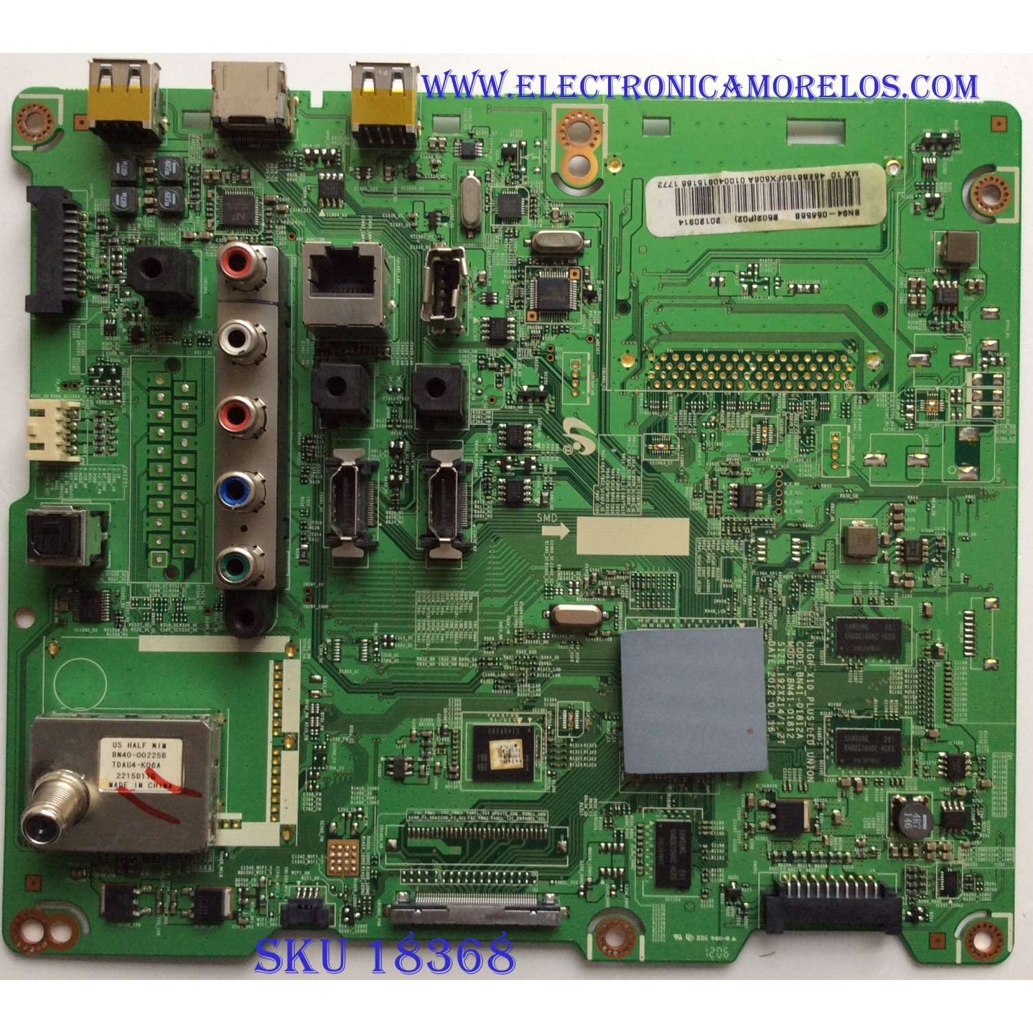 MAIN PARA TV  SAMSUNG NUMERO DE PARTE  BN94-05656B / BN41-01812A / SUSTITUTA BN94-05656A / PANEL LTJ460HJ08-V / MODELO UN46ES6150FXZA TS01	