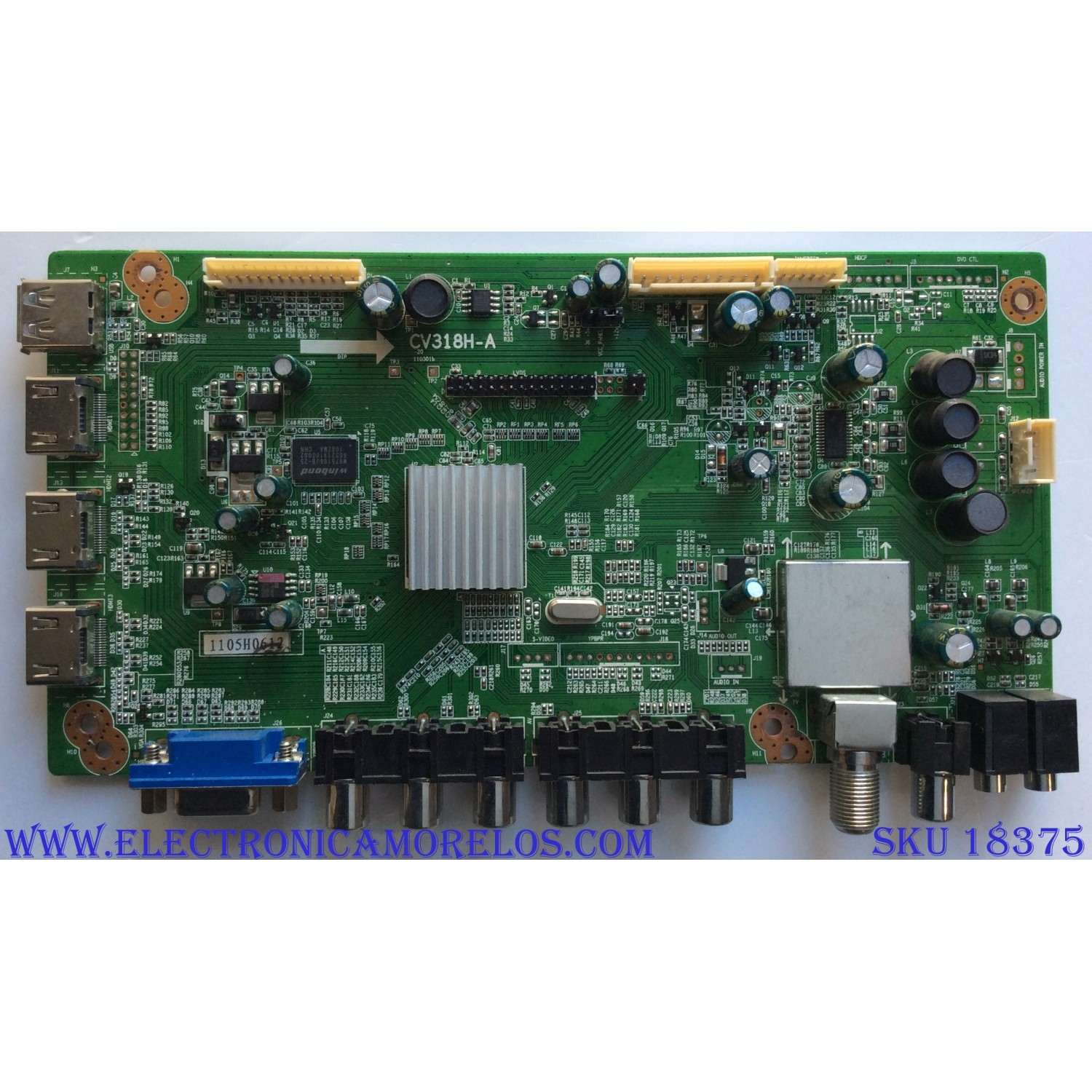 MAIN / APEX 1105H0612 / CV318H-A / PANEL LTA400HF16 / MODELO LE40H88	