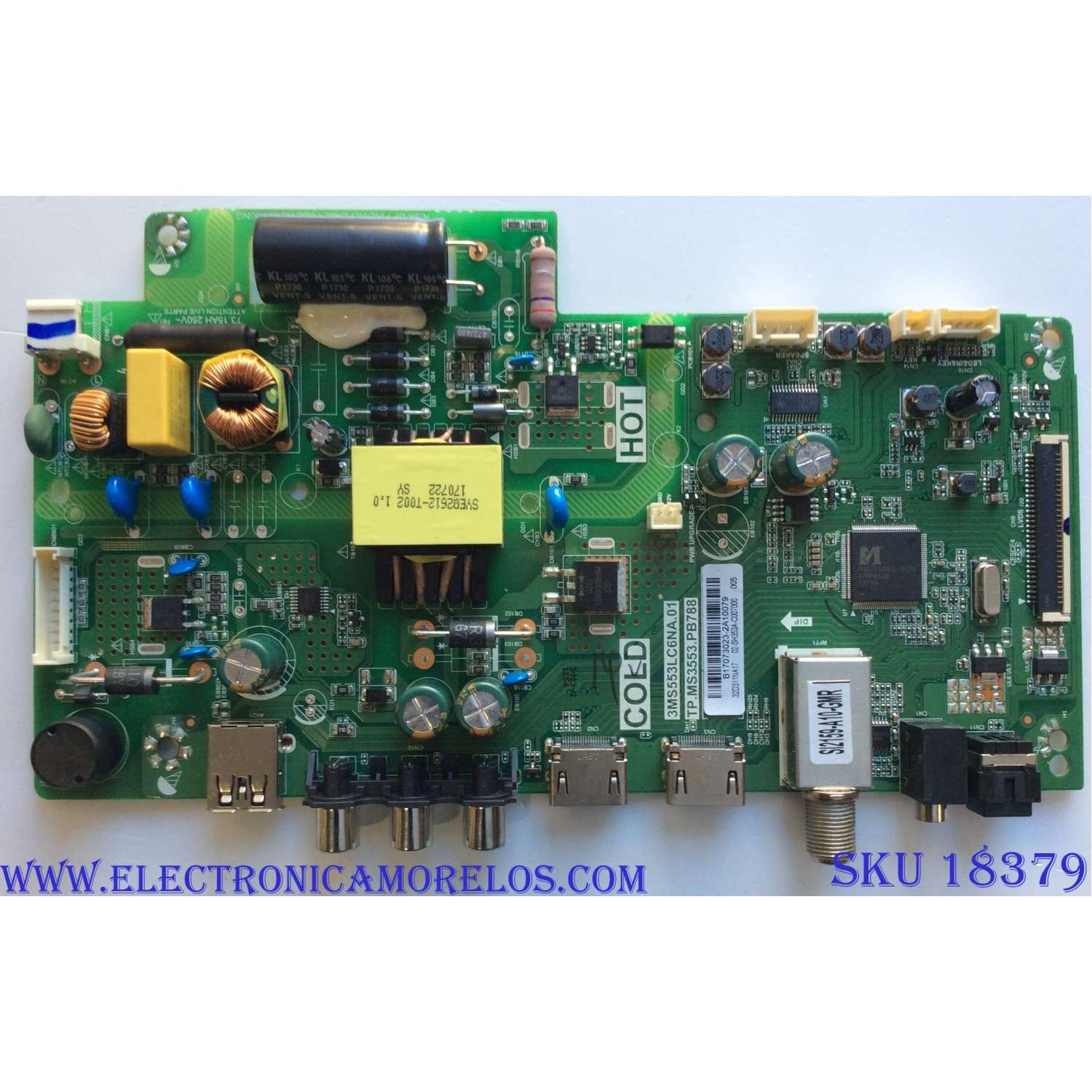 MAIN / FUENTE / ( COMBO ) / INSIGNIA B17073023 / 3MS553LC6NA.01 / TP.MS3553.PB788 / 02-SH353A-C007000 / 32D11NA17 / PANEL LVW320CSDX E26 V12 / MODELO NS-32D311NA17	