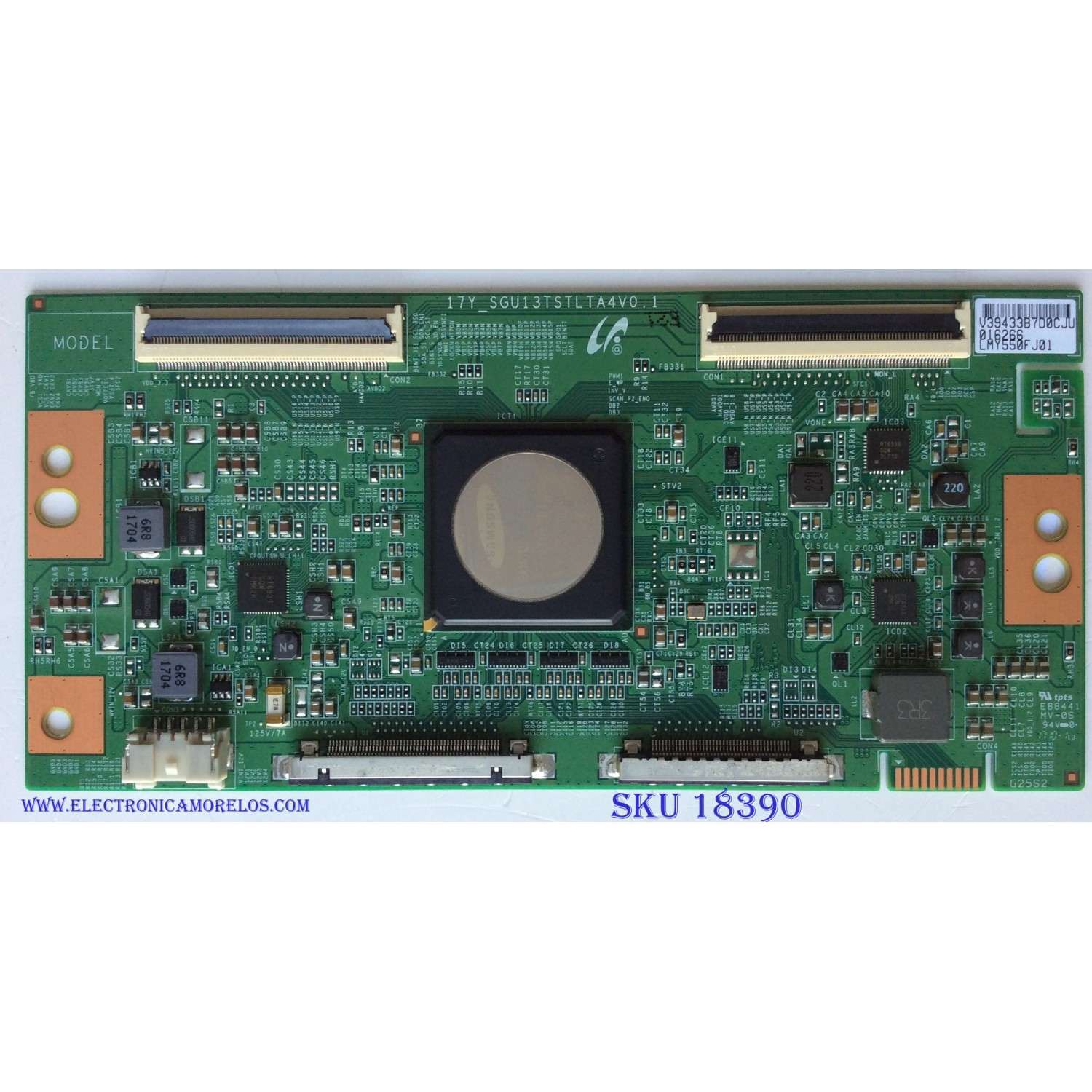 T-CON / SONY 1-897-101-11 / 17Y_SGU13TSTLTA4V0.1 / LJ94-39433B / 39433B / PARTE SUSTITUTA LJ94-39433C / PANEL YD7S550DND01B / MODELOS XBR-55X900E / XBR-55X905E / XBR-55X907E
