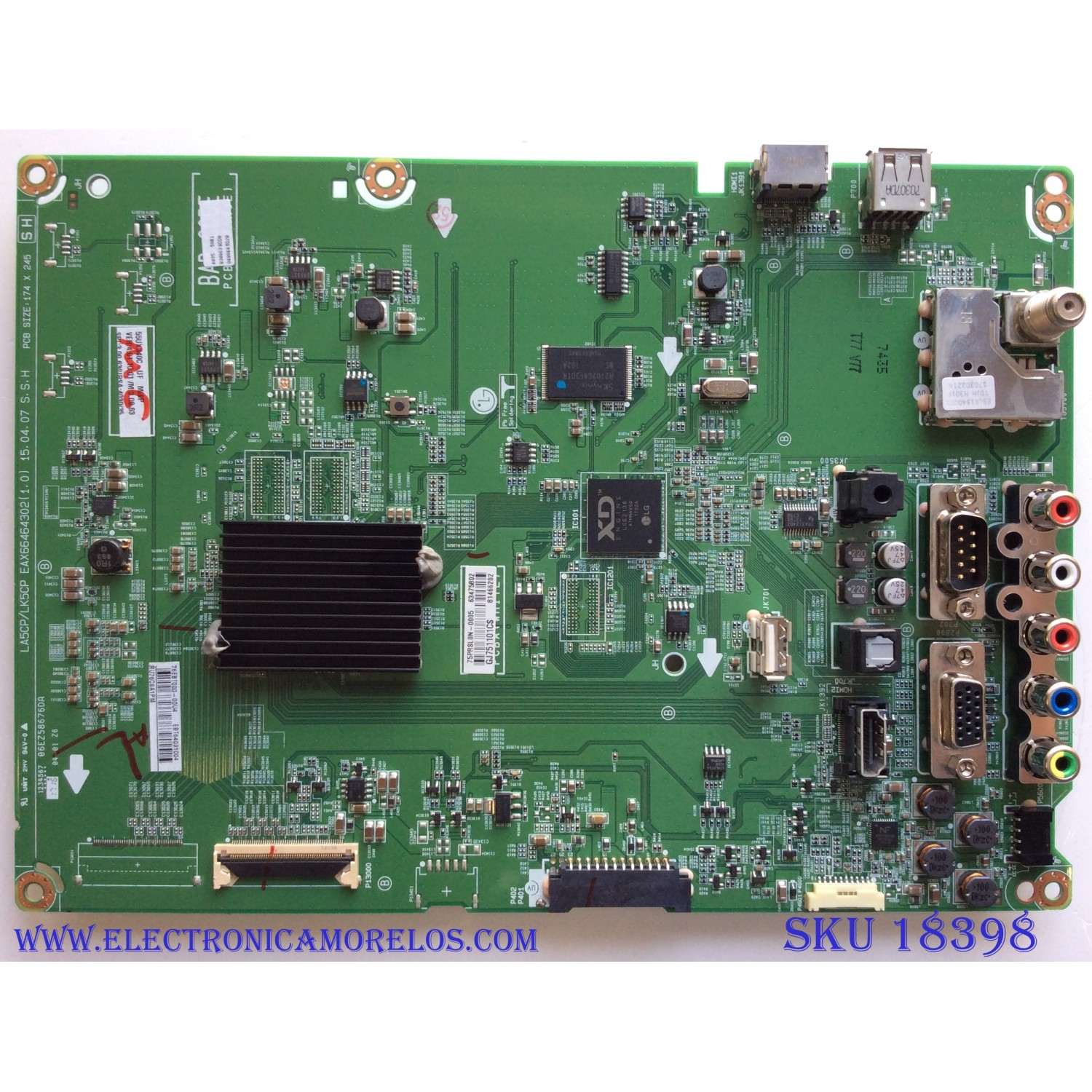 MAIN / LG EBT64031004 / EAX66464302 (1.0) / 63475802 / PANEL LC550EQE (FH)(M2) / MODELOS 55UX340C-UF / 55UX340C