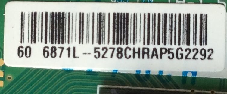T-CON PARA TV LG / NUMERO DE PARTE 6871L-5278C / 6870C-0744A / 5278C / PANEL NC600DGE-AAFXC / MODELO 60UJ6300-UA / 60UJ6050-UA.BUSYLOR - Imagen 2