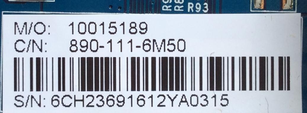 TARJETA INTERFACE PARA TV WESTINGHOUSE / NUMERO DE PARTE 10015189 / CV6M50L-A / 890-111-6M50 / CV6M50L-A-12 / 6CH2369 / CQC12134084760 / E198681 / PANEL T550-DXA-DLED / MODELOS WD55UB4530 TW-06711-A055R / WD55UB4530 - Imagen 3