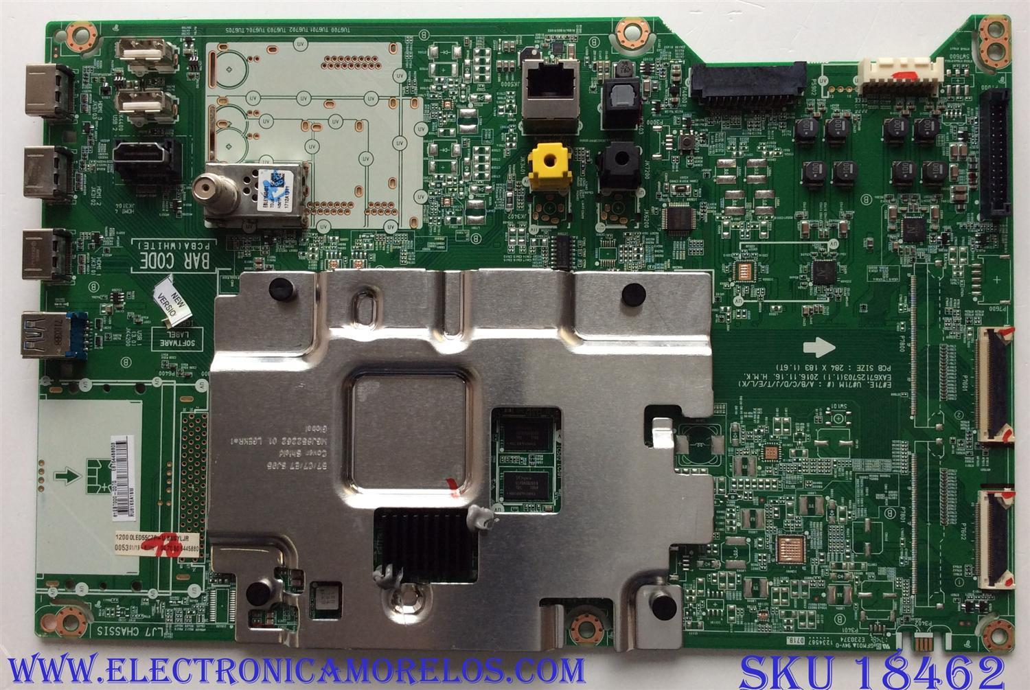 MAIN / LG EBT64458803 / EAX67125703 (1.1) / EAX67125703 / PANEL LC550AQD (EK)(A3) / MODELOS OLED55C7P-U.BUSYLJR / OLED55C7P