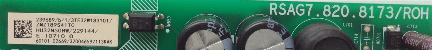 MAIN / FUENTE ( COMBO) / SHARP 239689 / HU32N50HW/229144 / RSAG7.820.8173/ROH / 229144 / HU32N50HW / 60101-02669 / 320046597113KAK / PANEL BOEI320WX1-01 / MODELOS LC-32Q5200U / LC-32Q5230U 32W18230 - Imagen 2