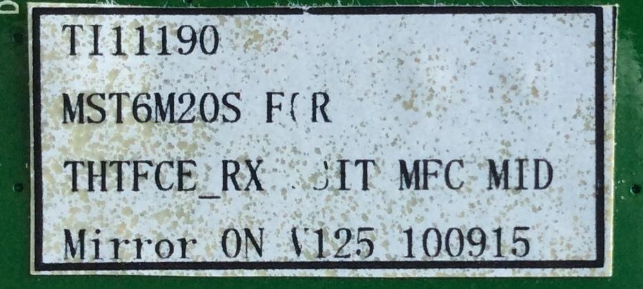 TARJETA INTERFACE / ELEMENT TI11190 / MST6M20S / 94V-0 E216098 FR-4 / SZTHTFTV1812 V1.1 / MODELO ELEFQ462 - Imagen 2