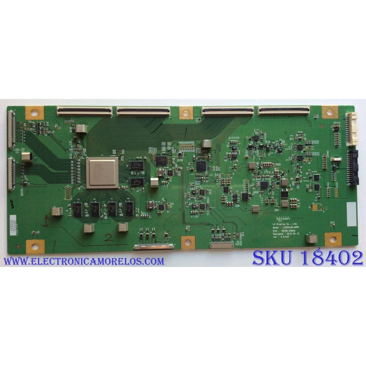 T-CON / LG 6871L-4255A / 6870C-0585A / LC550LQD-GHP5 / 4255A / MODELOS 55EG9600-UA.AUSZLJR / 55EG9600