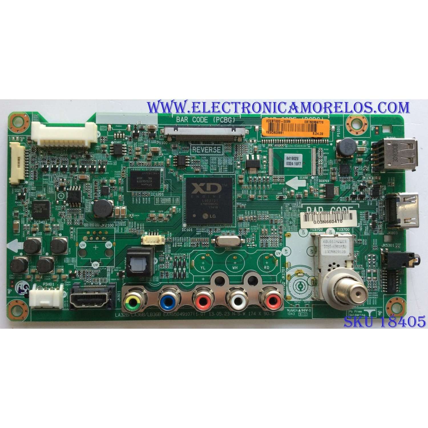 MAIN / LG EBT62359776 / EAX65049107 (1.0) / EAX65049107 / PANEL LC420DUE (SF)(R1) / MOD. 42LN5400-UA.AUSYLJR / 42LN5400 / MAS SUSTITUTAS EN DESCRIPCION EBT62359736 / EBT62359794 / EBT62878002 / EBT62359778 / EBT62359752 / EBT62359784 / EBT62359742