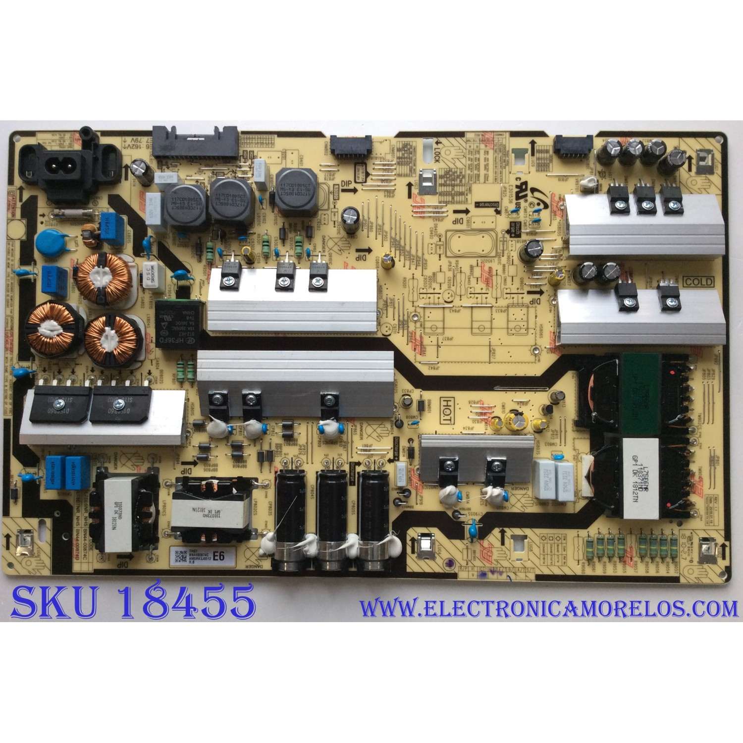 FUENTE DE PODER PARA TV SAMSUNG / NUMERO DE PARTE BN44-00874C / L75E6NR / L75E6NR_NHS / BN4400874C / MODELOS UN75NU6900 / UN75NU710 / UN75NU7100GXPR / UN75NU7100GXPE / UN75NU7100FXZX / UN75NU7100FXZC / UN75NU6900FXZA / (MAS MODELOS EN DISCRIPCIÓN...