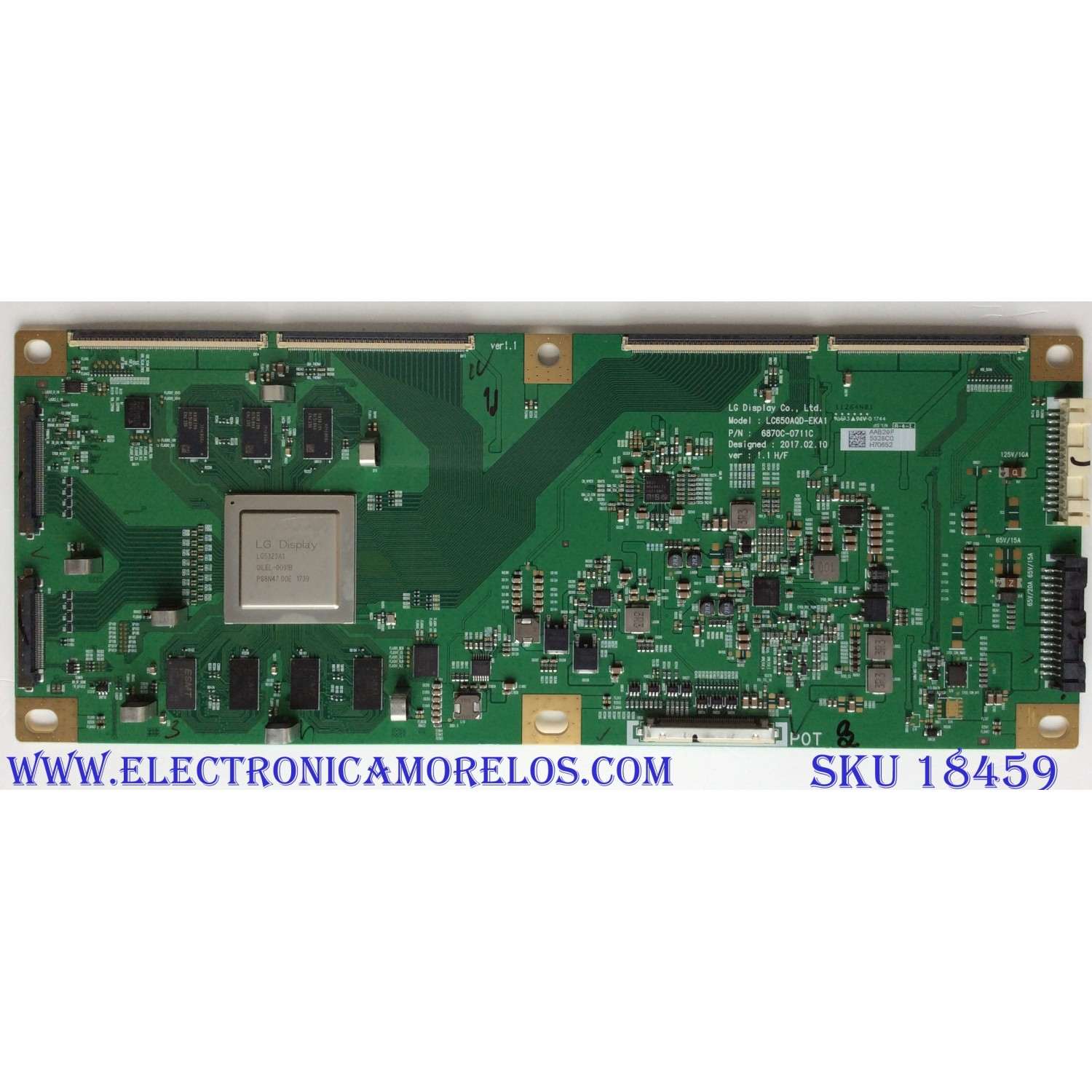 T-CON / LG 6871L-5003E / 6870C-0711C / 6871L-5328C / 5328C / LC650AQD-EKA1 / PANEL LC550AQD (EK)(A3) / MODELOS OLED55C7P-U.BUSYLJR / OLED55C7P