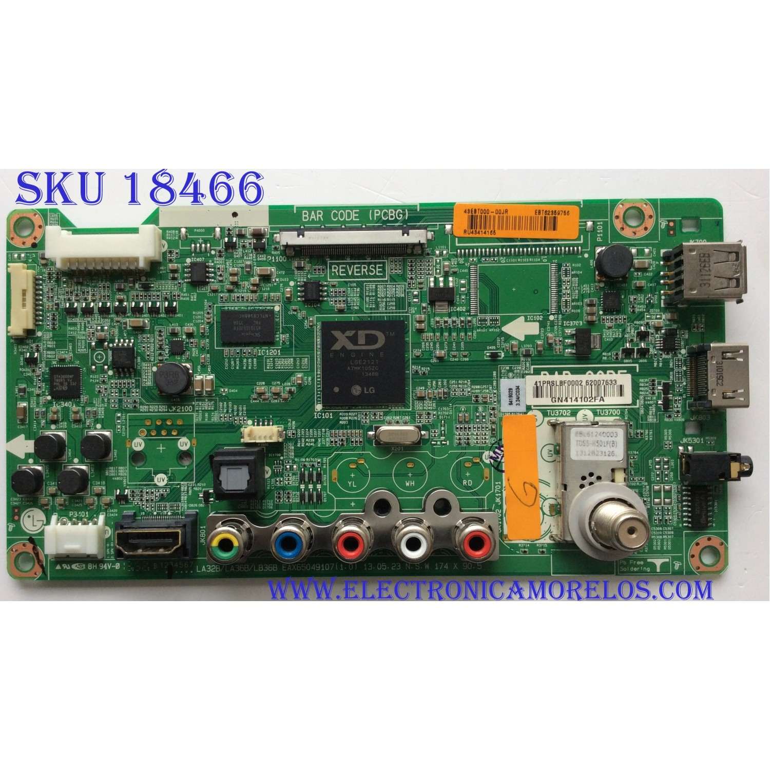 MAIN / LG EBT62359756 / EAX65049104(1.0) / EBR76268733 / PANEL LN54M550060V12 / MODELO 55LN5400-UA BUSULJR / SUSTITUTAS FAVOR DE REVISAR DESCRIPCION EBT62007604 / EBT62359736 / EBT62359772/ EBT62359791 / EBT62359781 / EBT62359742	