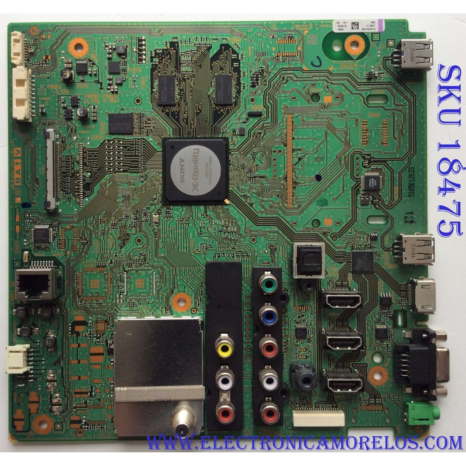 MAIN PARA TV SONY / NUMERO DE PARTE A-1825-543-B / A1825543B 450 / 1-884-078-23 / 1P-0113J02-4013 / 450Q / PANEL LTY550HQ03-007 / MODELO KDL-55HX729