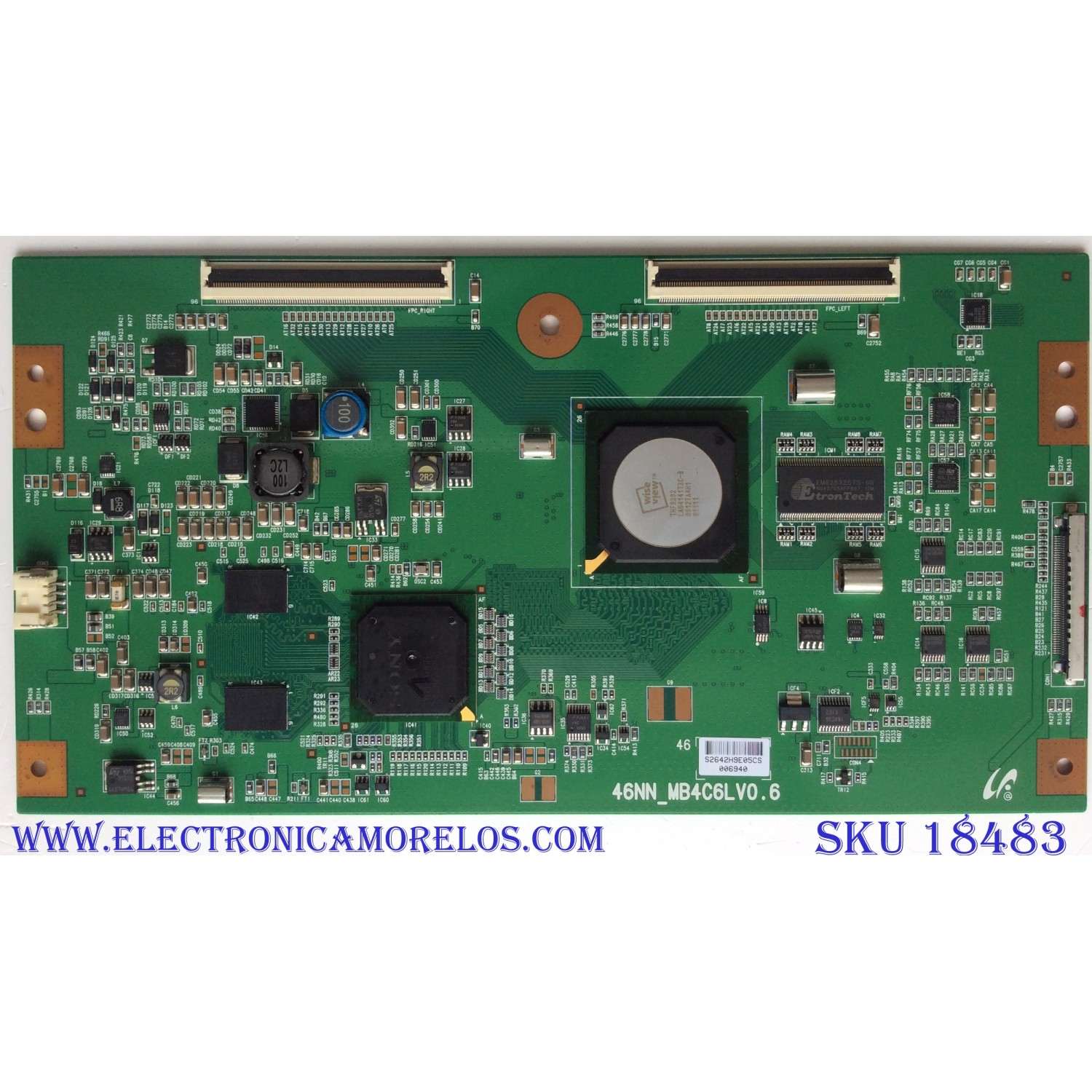 T-CON / SONY LJ94-02642H / 2642H / 46NN_MB4C6LV0.6 / PANEL LTY460HF03-102 / LTZ460HF03-102 / MODELO KDL-46VE5	