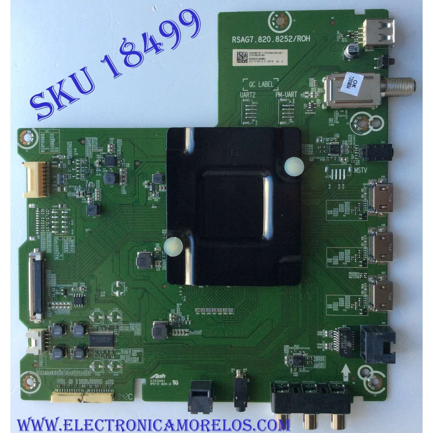 MAIN / SHARP 244065 / 244065/B/1/3TE58G1841D6 / HU58A6130UWR / RSAG7.820.8252/ROH / 240178/E8.0.0.3414 / PANEL HD580S1U02-L1 / MODELO LC-58Q7370U	