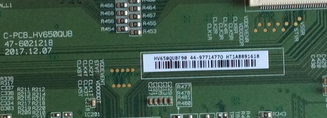 T-CON / SHARP 44-9771477O / 44-97714770 / 47-6021218 / HV650QUBF90 / C-PCB-HV650QUB / MV-0S E8844144-9771477O / PANEL`S HD650S1U71\S0\GM\ROH / HD650S1U71-L1\S0\GM\CKD\ROH / MODELOS LC-65Q6020U / LC-65Q7300U 65G182902 / LC-65Q7300U 65G182789 / LC-65Q7370U - Imagen 2