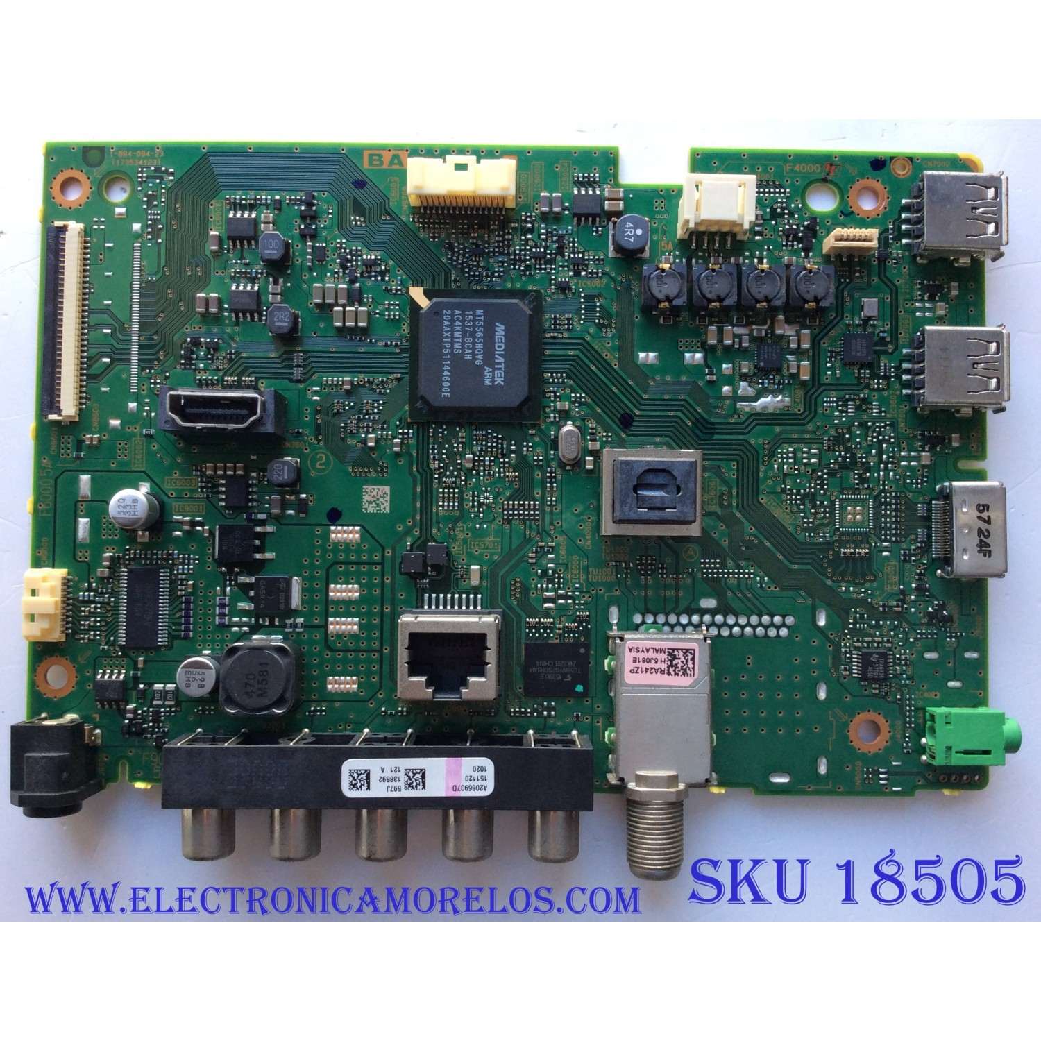 MAIN / SONY A-2066-937-D /A2066937D / 1-894-094-23 / 173534123 / PANEL IS5F320VNO01 / MODELO KDL-32R500C	
