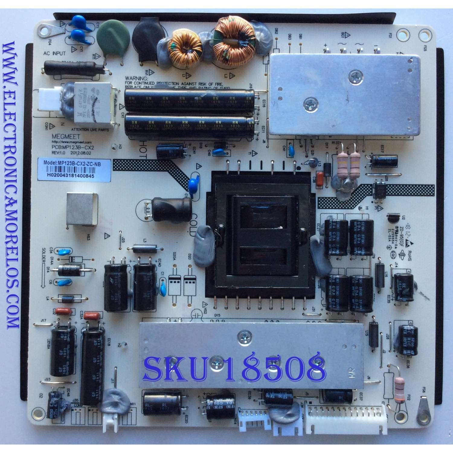 FUENTE DE PODER / RCA MP123B-CX2-ZC-NB / MP123B-CX2 / PANEL LSC320AN10-A04 / MODELO J32HE842-AN10	