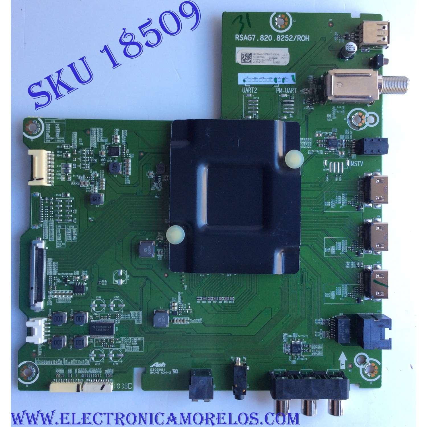 MAIN / SHARP 240178A / RSAG7.820.8252/ROH / HU58A6130UWR / 240177A / 3TE58G1830 / 240178 / 240177 / PANEL HD580S1U02-L1\S0\GM\ROH / LC-58Q7370U 50G1830H9H