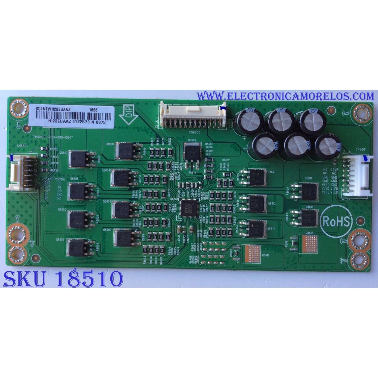LED DRIVER PARA TV VIZIO / NUMERO DE PARTE LNTVHI23EUAAZ / 715G9365-P01-000-004Y / E342828 / HI23EUAAZ / PANEL TPT650UA-QVN06.U REV:S300AJ / MODELO E65-E1 / E65-E1 LTCWWV  / E65-E1 LTCWWVMU