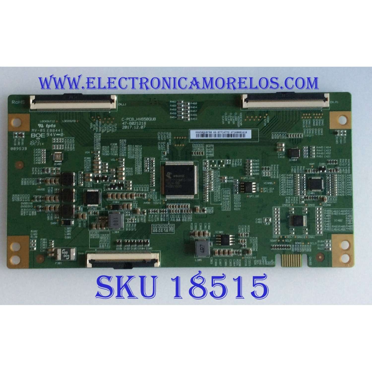 T-CON / SHARP 44-9771477O / 44-97714770 / 47-6021218 / HV650QUBF90 / C-PCB-HV650QUB / MV-0S E8844144-9771477O / PANEL`S HD650S1U71\S0\GM\ROH / HD650S1U71-L1\S0\GM\CKD\ROH / MODELOS LC-65Q6020U / LC-65Q7300U 65G182902 / LC-65Q7300U 65G182789 / LC-65Q7370U