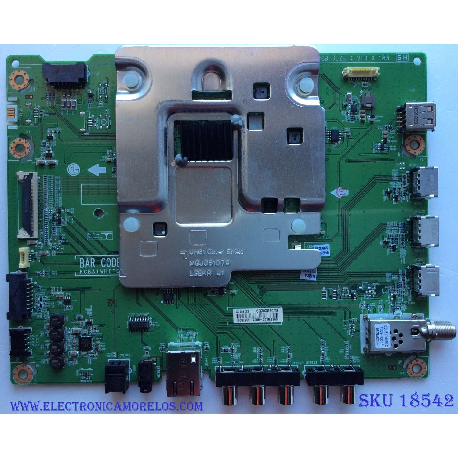 MAIN / LG EBR82710302 / 63615901 / EAX66958003(1.1) / SUSTITUTAS EBR82710301 / EBR82959601 / PANEL RDL500WY(QD0-00H) / MODELO 50UH5530-UB / 50UH5530-UB.CUSJLH	