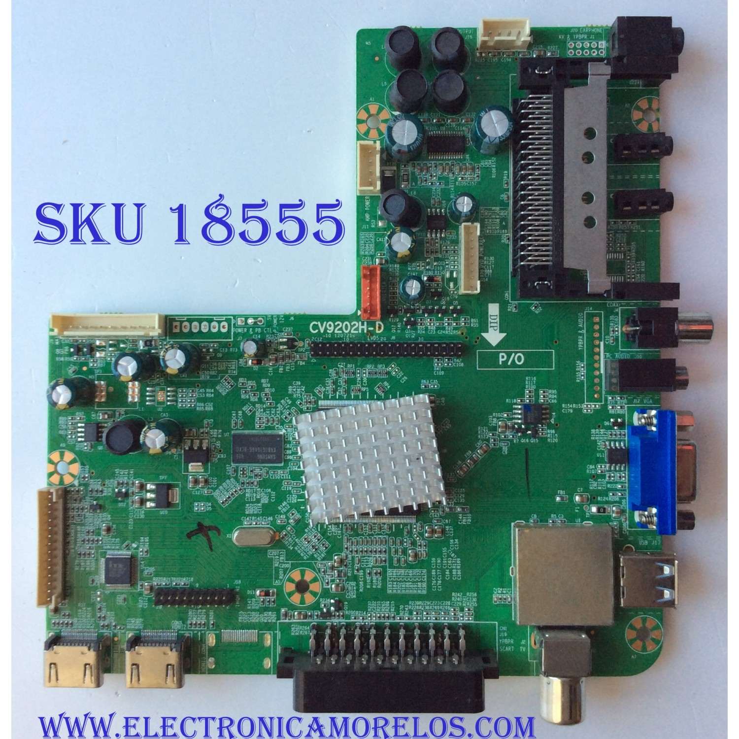 MAIN / AVOL 47T1711 / CV9202H-D / PANEL SMT1407021 / MODELO AET48400FWD	