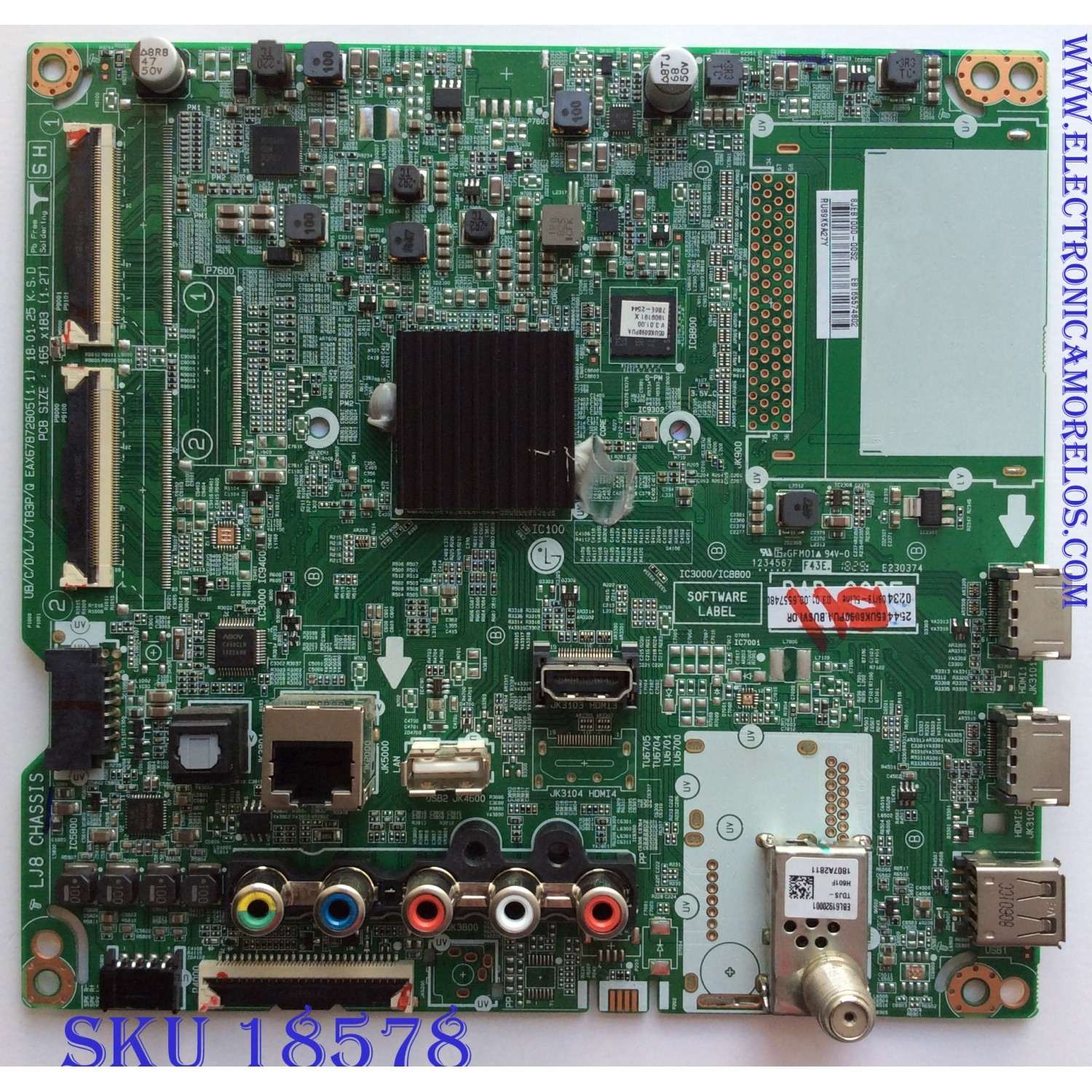 MAIN/ LG EBT65574802 / EAX67872805(1.1) / 8JEBT000-00S2 / PANEL NC650DQG-AAGX1 / MODELO 65UK6090PUA BUSVLOR	