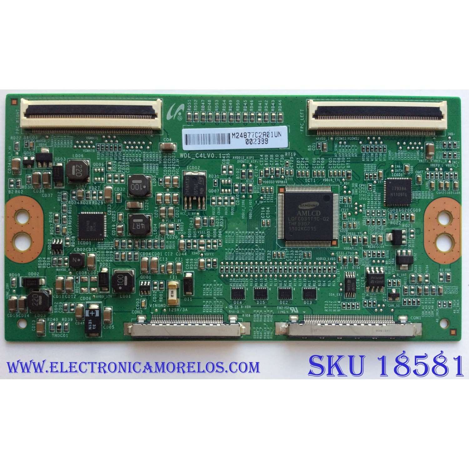 T-CON / SONY LJ94-24877C / WDL_C4LV0.1 / SUSTITUTAS LJ94-24765D / LJ94-24877C / PANEL LTY550HJ04-A01 / MODELO KDL-55EX640	