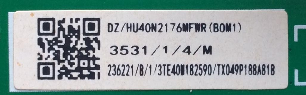MAIN / FUENTE / ( COMBO ) / SHARP 236221 / RSAG7.820.8317/ROH / HU40N2176MFWR (BOM1) / 3TE40M182590 / TX049P188A81B / PANEL JHD400N2F31-TXL1QL / MODELO LC-40LB601U	 - Imagen 2