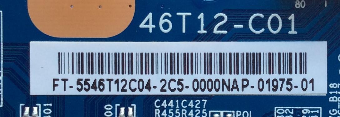 T-CON / APEX 55.46T12.C04 / 5546T12C04 / 46T12-C01 / T460HB01 V0 / PANEL V460HJ1-PE1 / MODELO LE4643T	 - Imagen 2