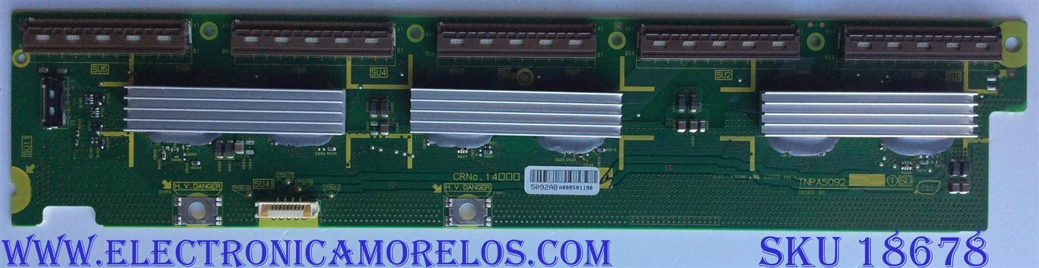 BUFFER PANASONIC TXNSU1LWUU / 5092AB / TNPA5092AB / PANEL MC137T21P13 / MODELOS TC-P54VT25 / TC-P55ST30	