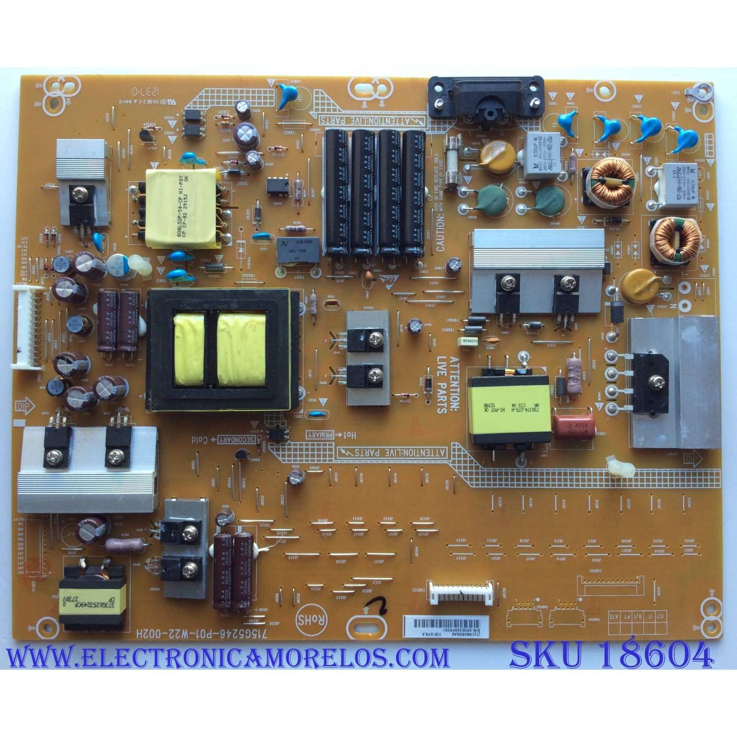 FUENTE DE PODER / VIZIO ADTVCR808XXA9 / CR808XXA9 / 715G5246-P01-W22-002H / SUSTITUTAS PLTVCR808XXA3 / PLTVCR808UXA3 / PANEL TPT460H1-HM01 / MODELO E461-A1 LAQKOCAN	